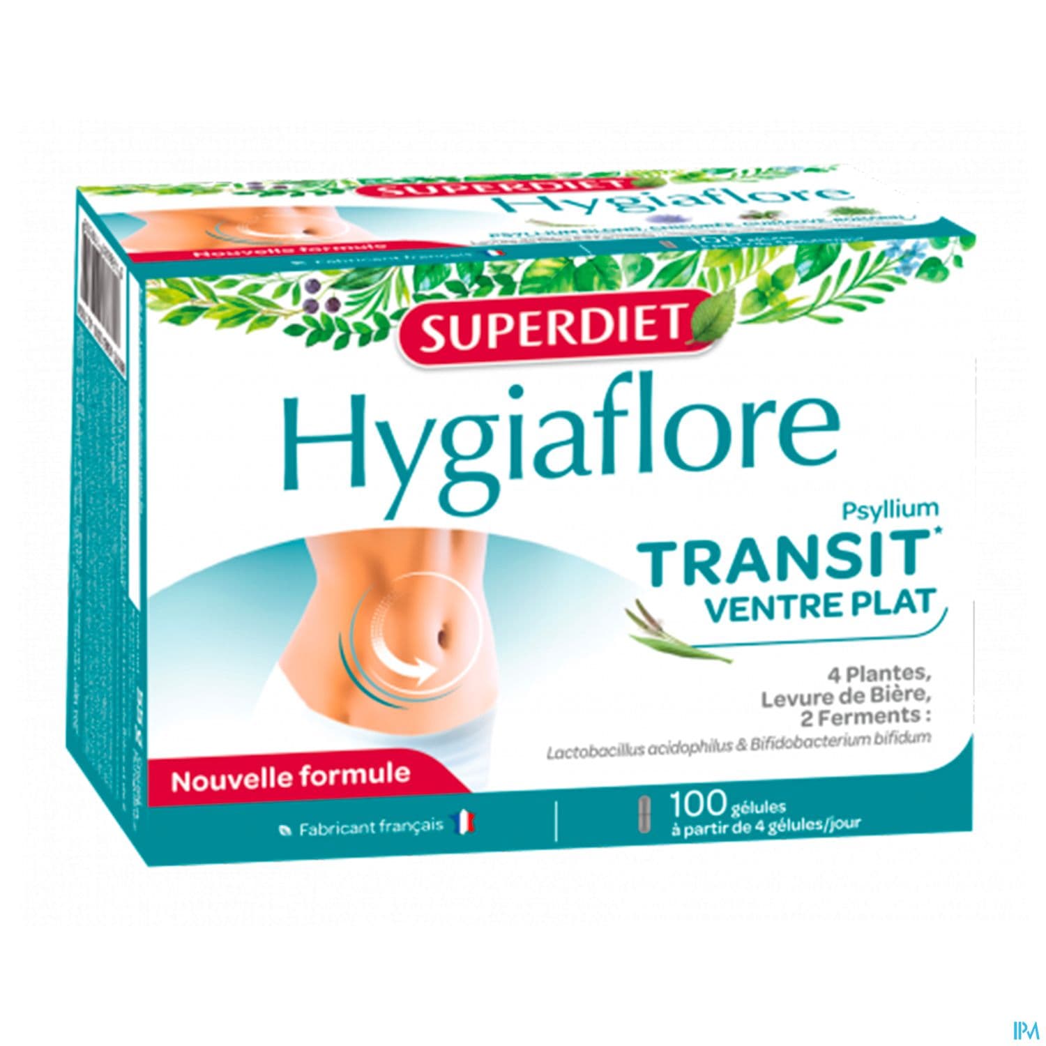 Superdiet Hygiaflore Transit Ventre Plat Gelule 100