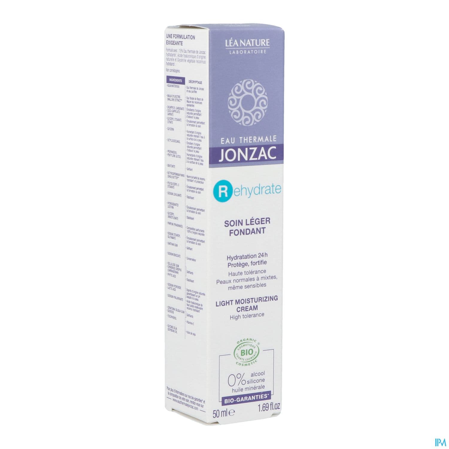 JONZAC REHYDR SOIN LEGER FOND 50ML