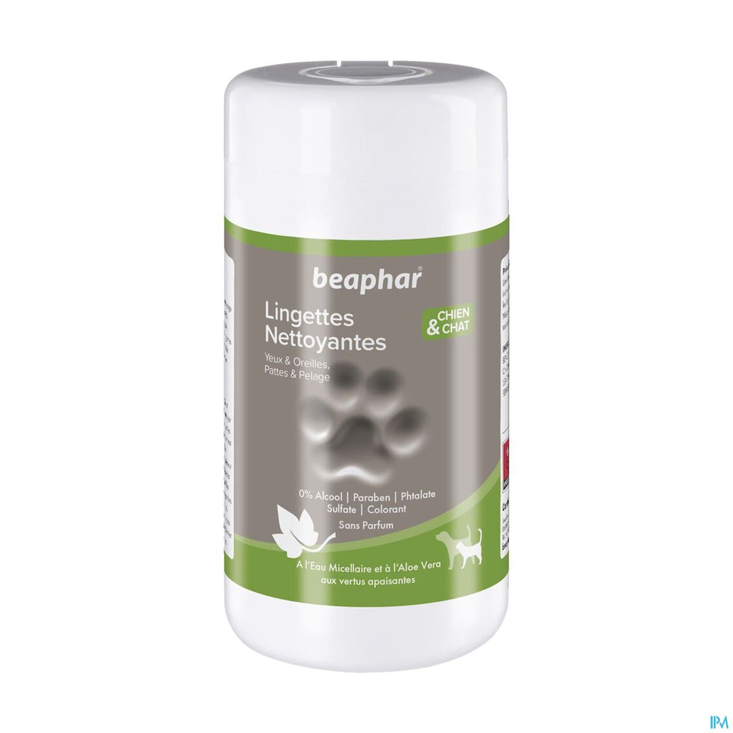 Beaphar Lingette Nettoyante Yeux Oreille Patte 100
