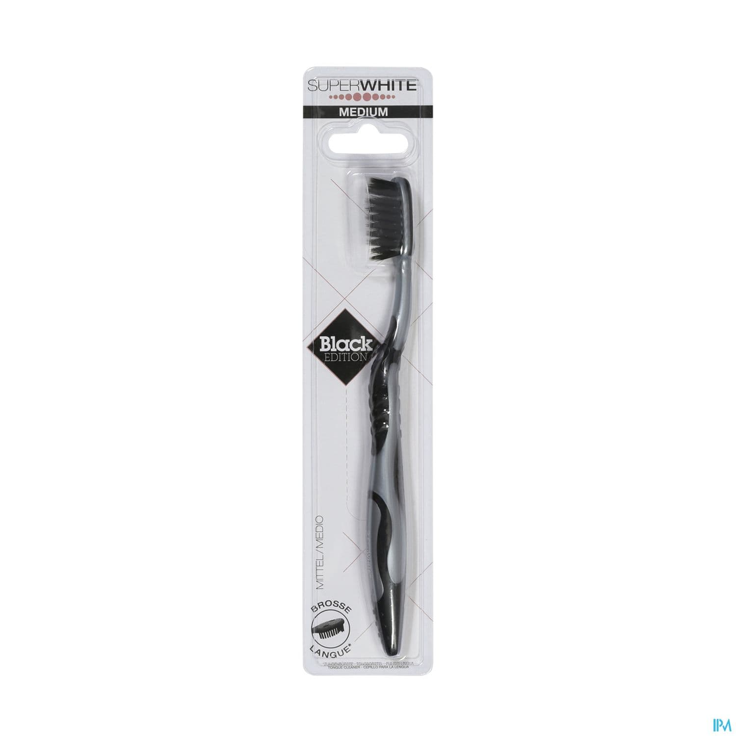 Superwhite Brosse A Dents Black Edition Medium