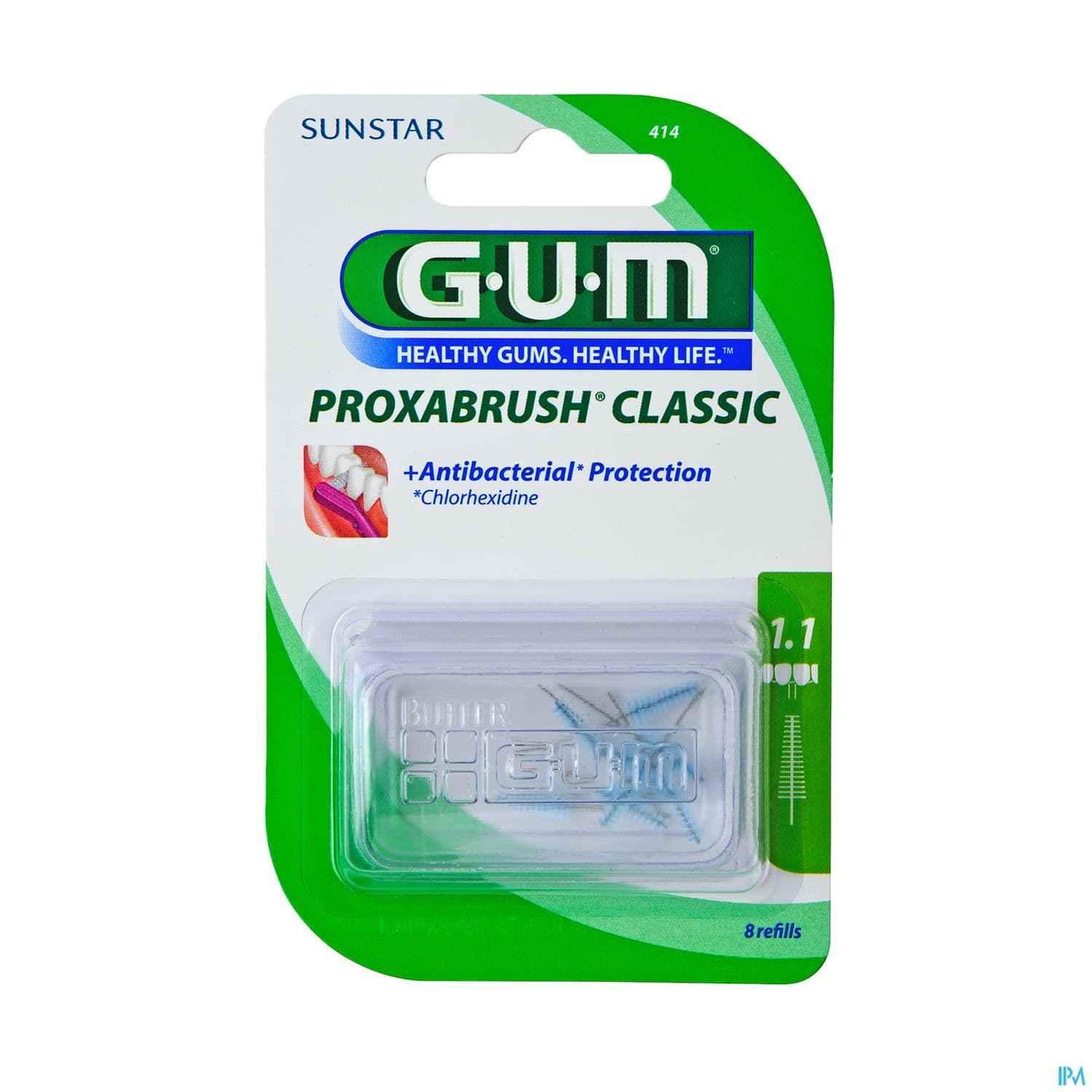 Gum Classic Brossette Interdentaire Rech 1mm1 X8 — Pharmacie Pharmavance Auteuil