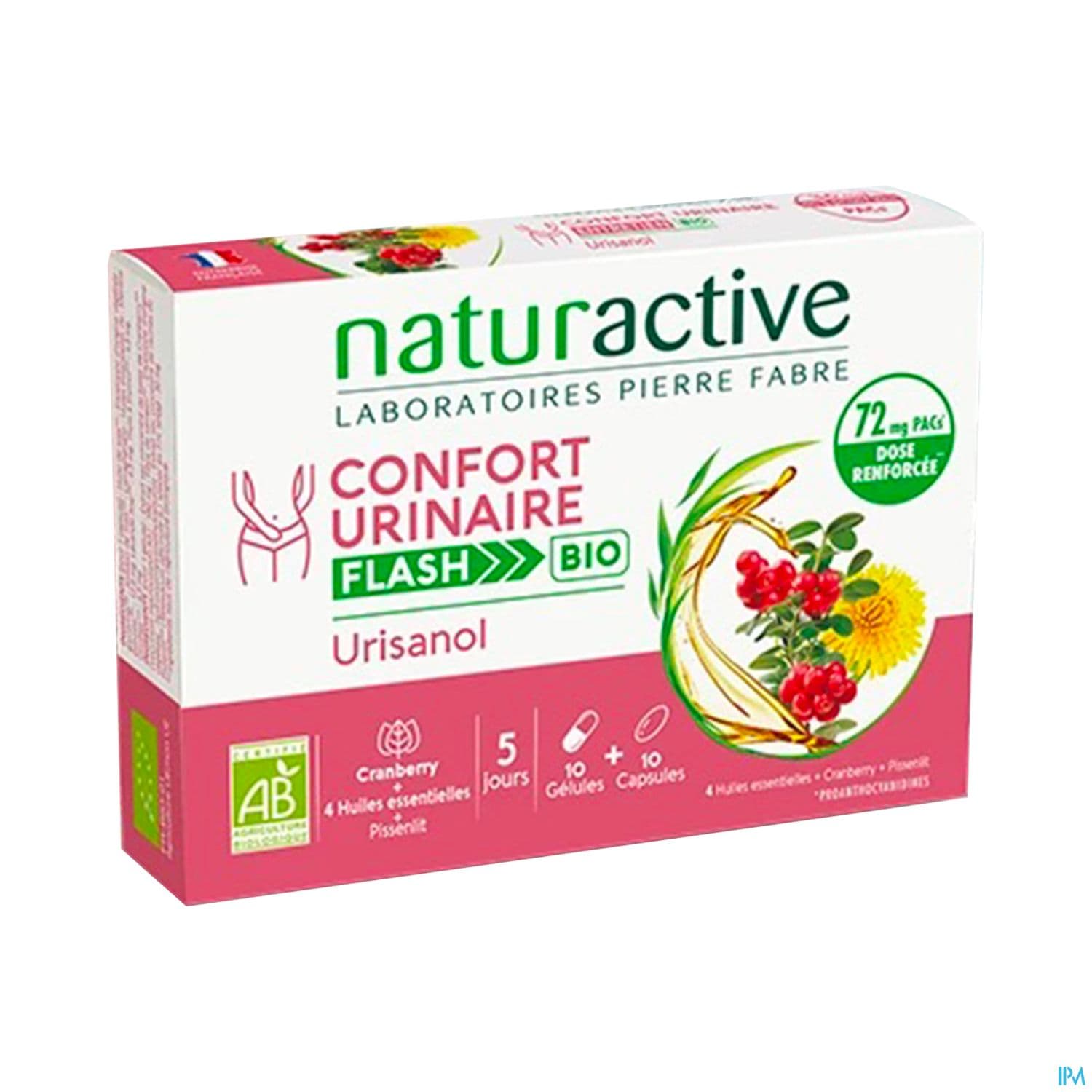 Naturactive Urisanol Confort Urinaire Flash Bio Gelule 10 + Capsule 10