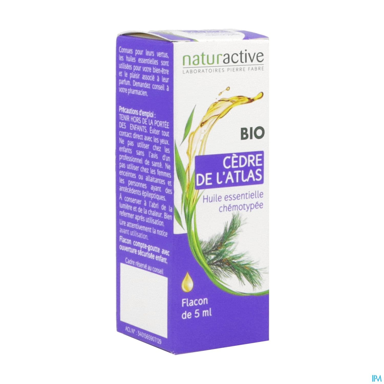 Naturactive Huile Essentielle Bio Cedre Atlas 5ml
