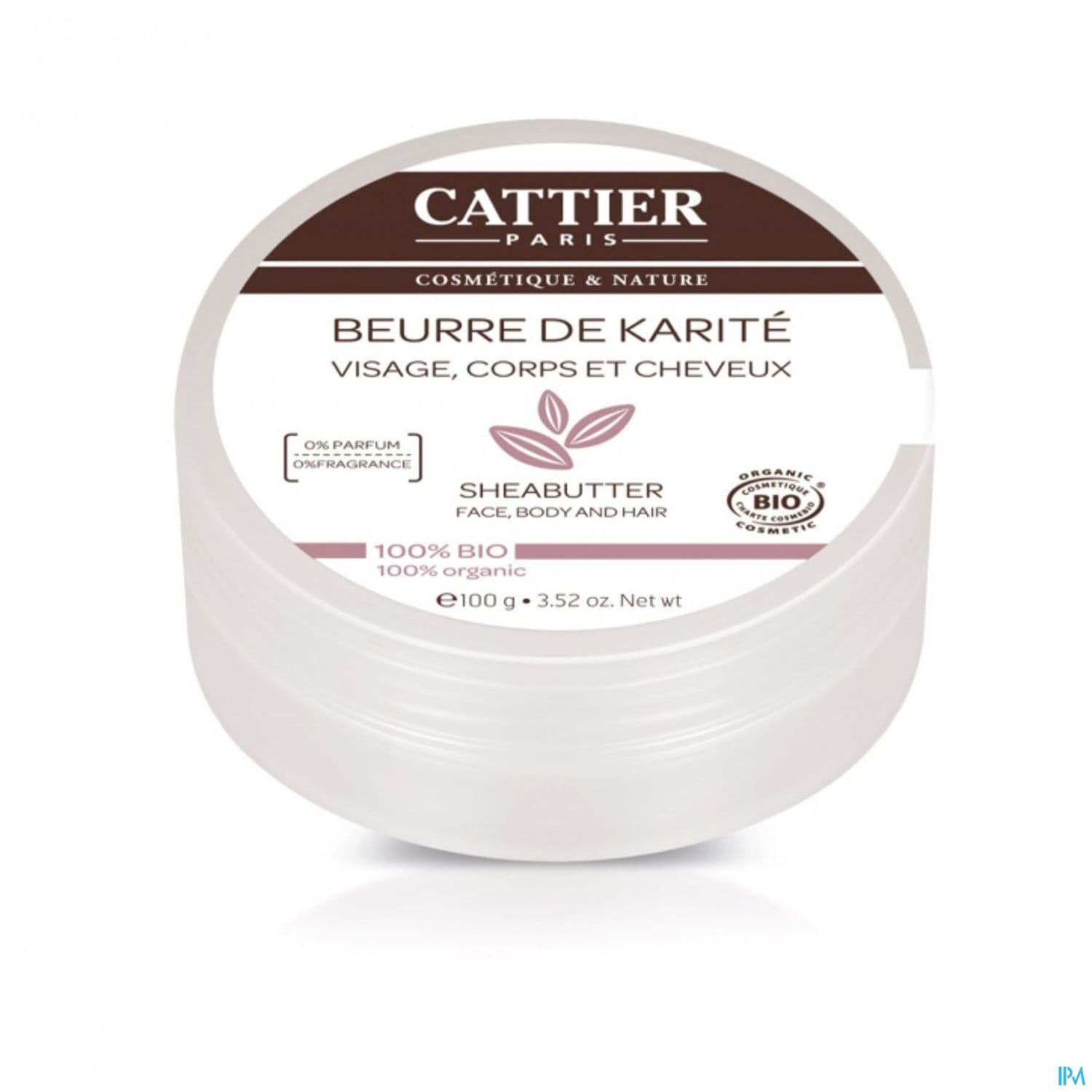 CATTIER BEURRE KARITE 100%BIO 100G