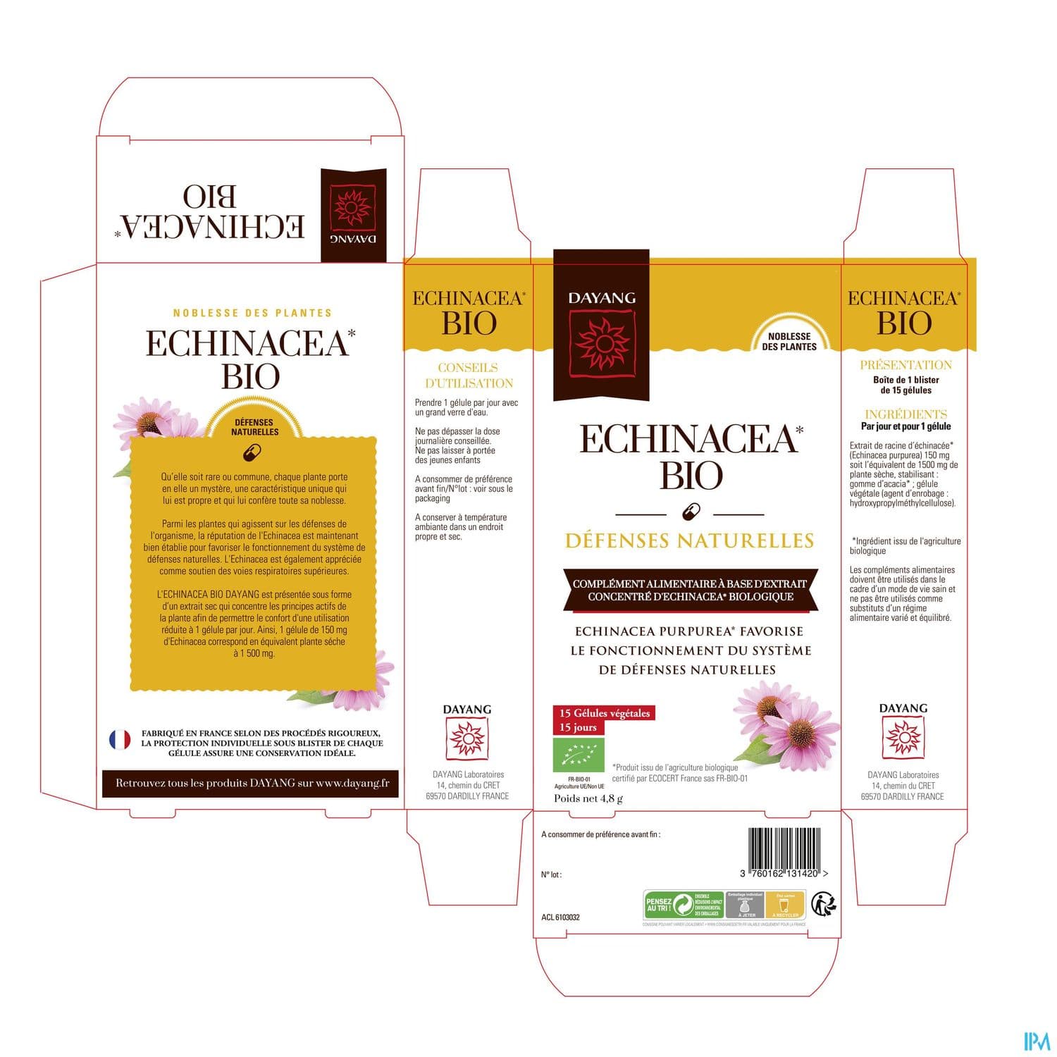 Dayang Echinacea Bio Gelule 15 — Pharmacie du Maillon