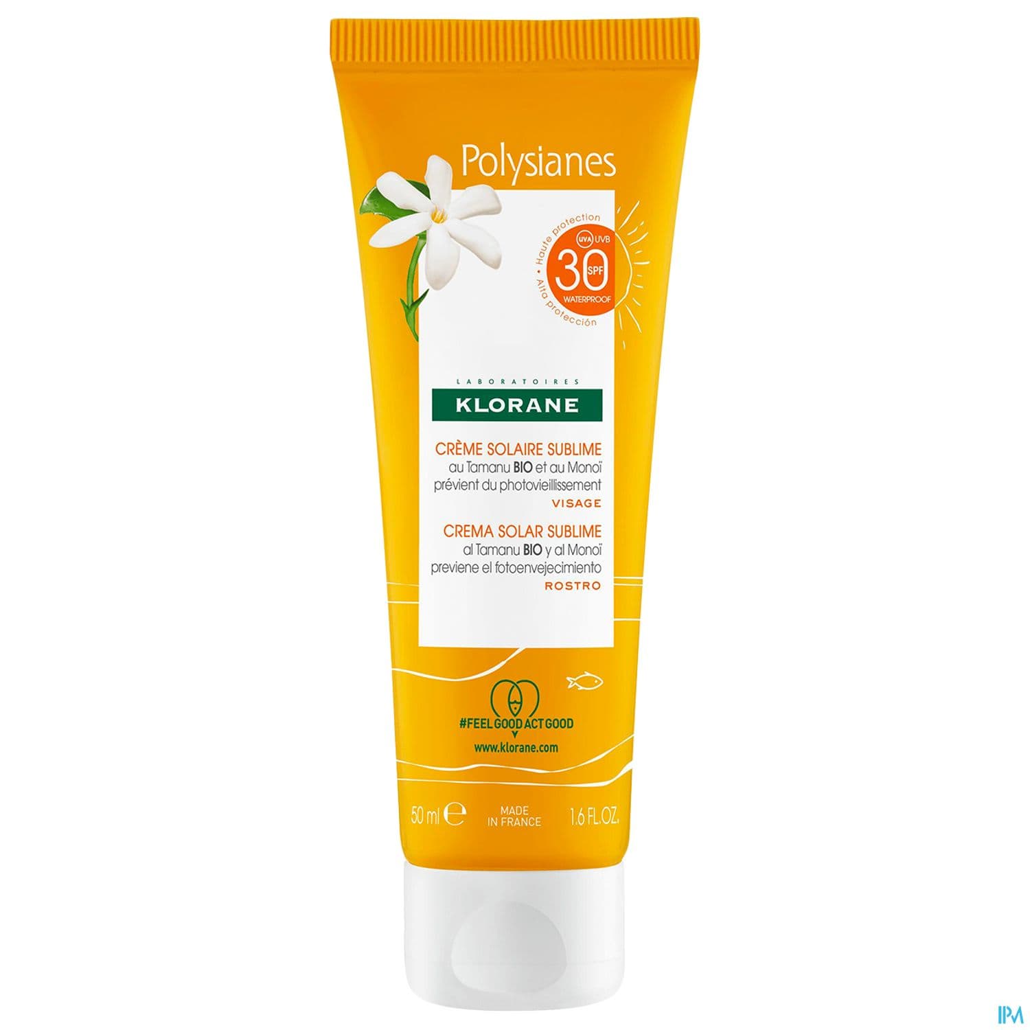 Klorane Polysianes Creme Solaire Sublime Spf30 50ml