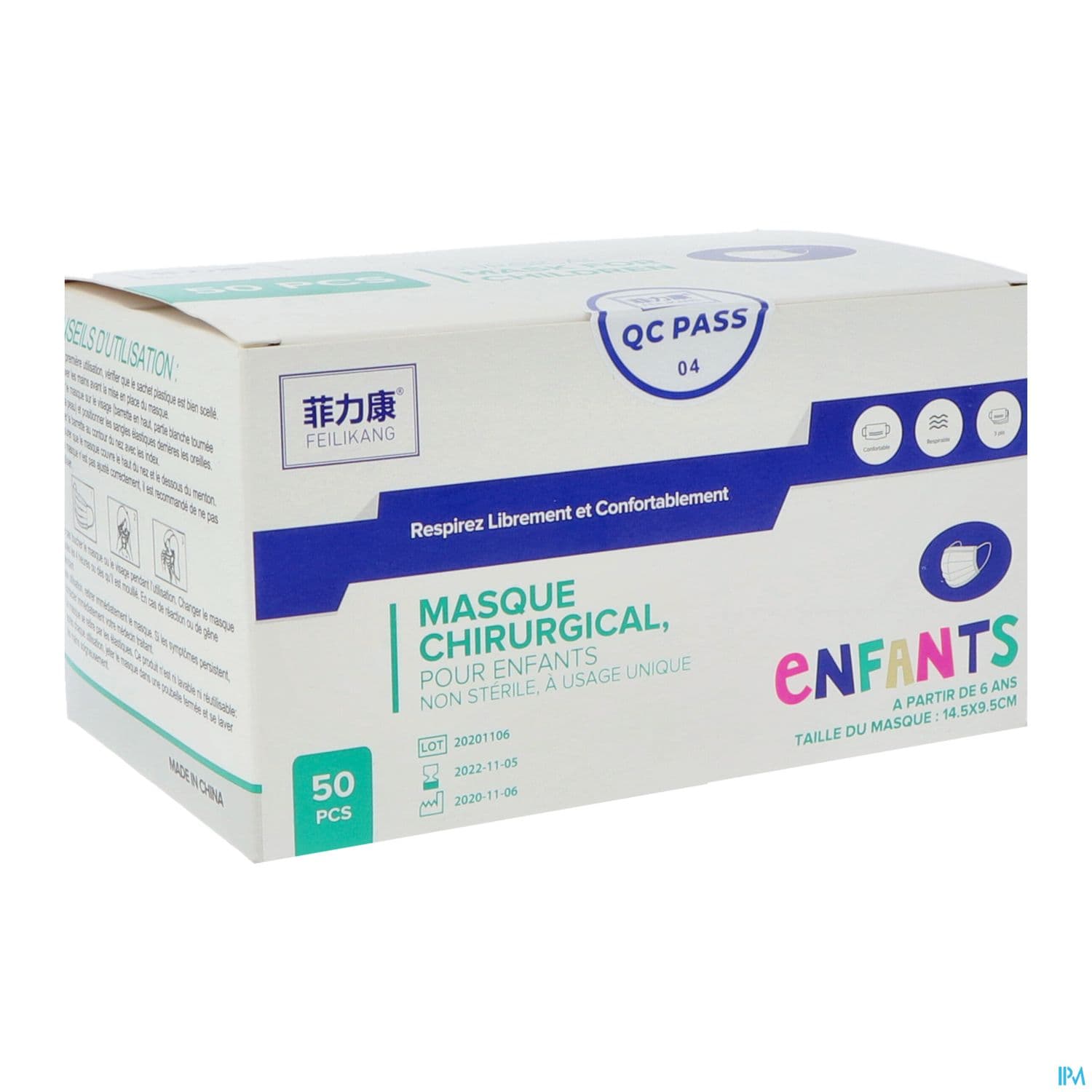 Feilikang Enfant Bleu Masque Chirurgical Type Ii