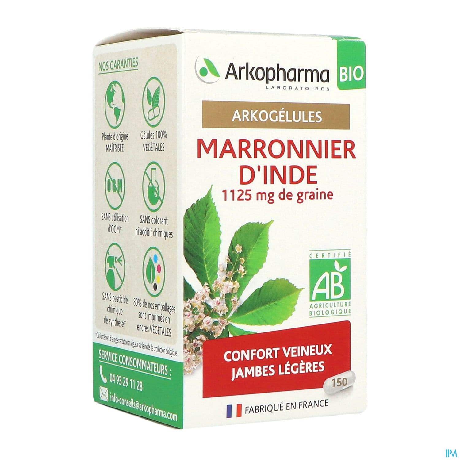 Arkopharma Arkogelules Marronnier Inde Bio Gelule 150