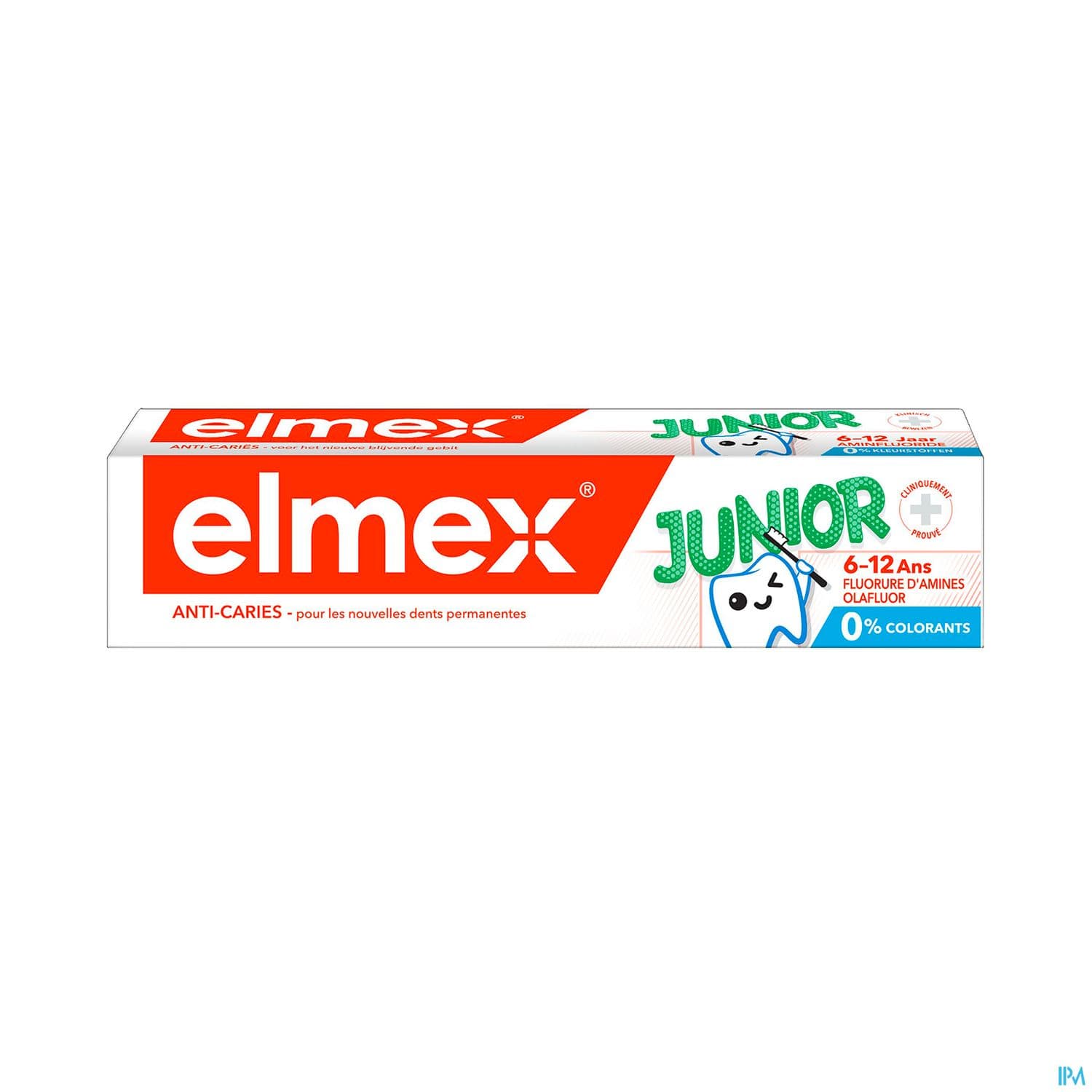 Elmex Junior Dentifrice Menthe 7/12ans 75ml