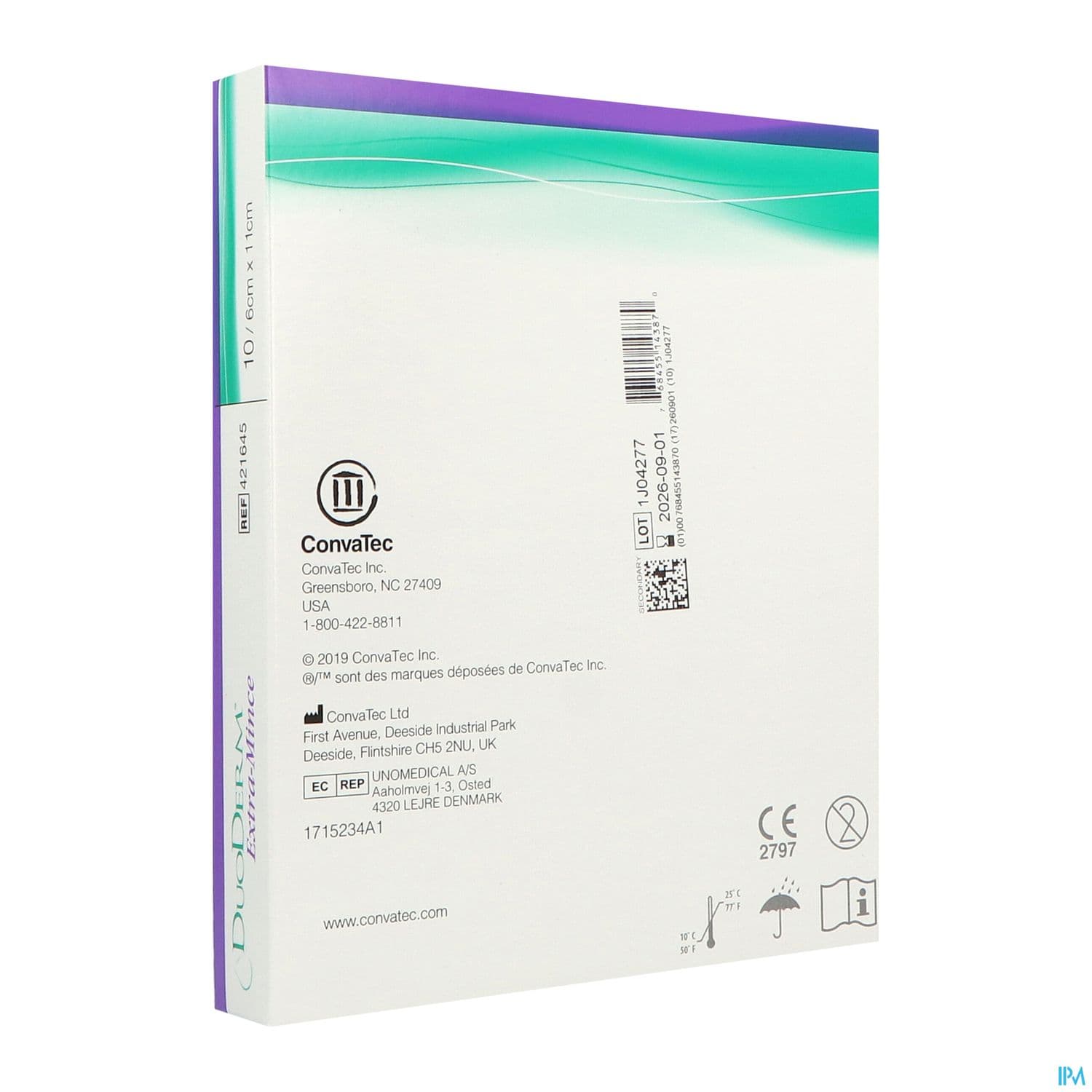 DUODERM PANS EXTRA MINCE 6X11CM 10 — Grande Pharmacie de la Rode