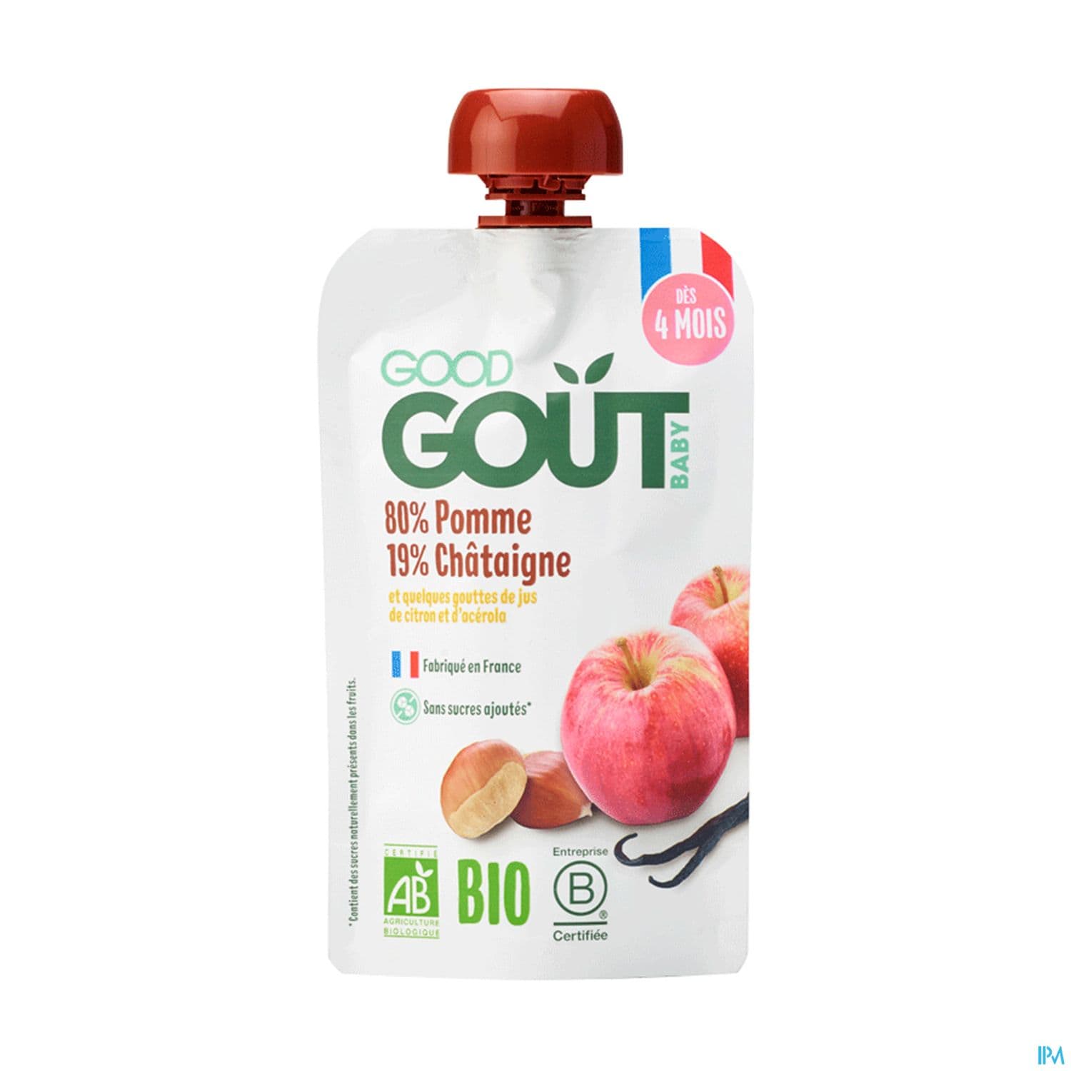 Good Gout Baby Gourde Pomme Chataigne Bio 120g
