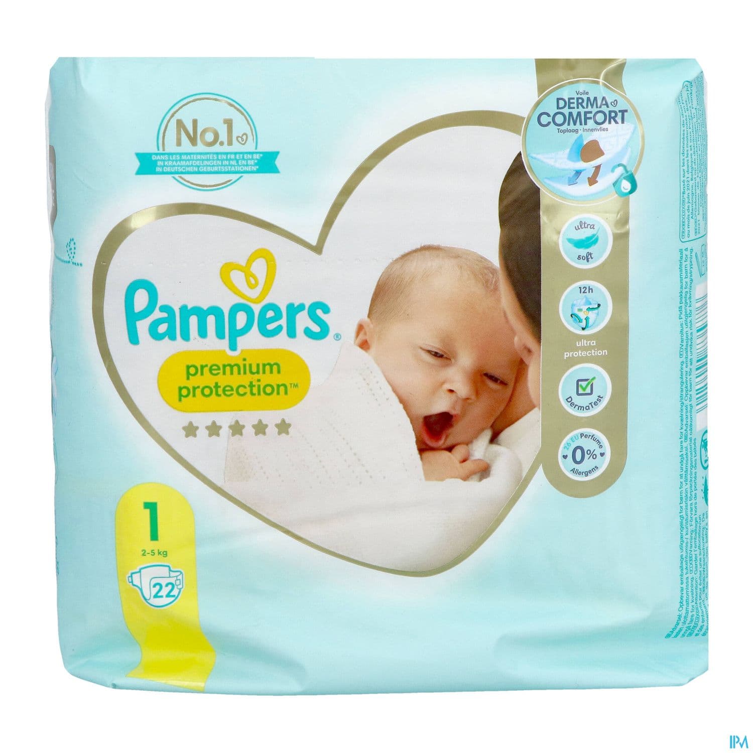 COUCH PAMPERS PREM PROT 1 2-5KG22 — Pharmacie porte de la villette