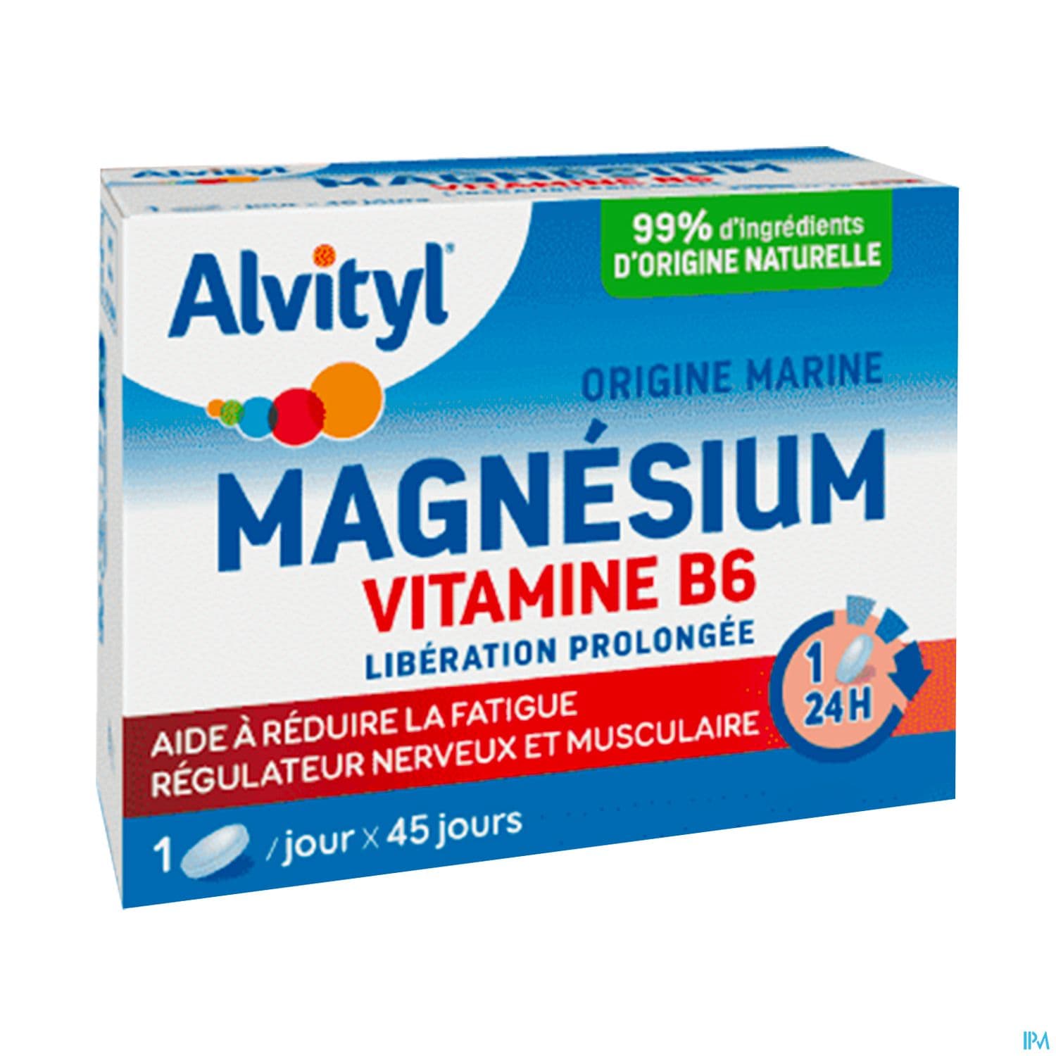 Alvityl Magnesium Vitamine B6 Comprime Liberation Prolongee 45 — pharmacie onehealth