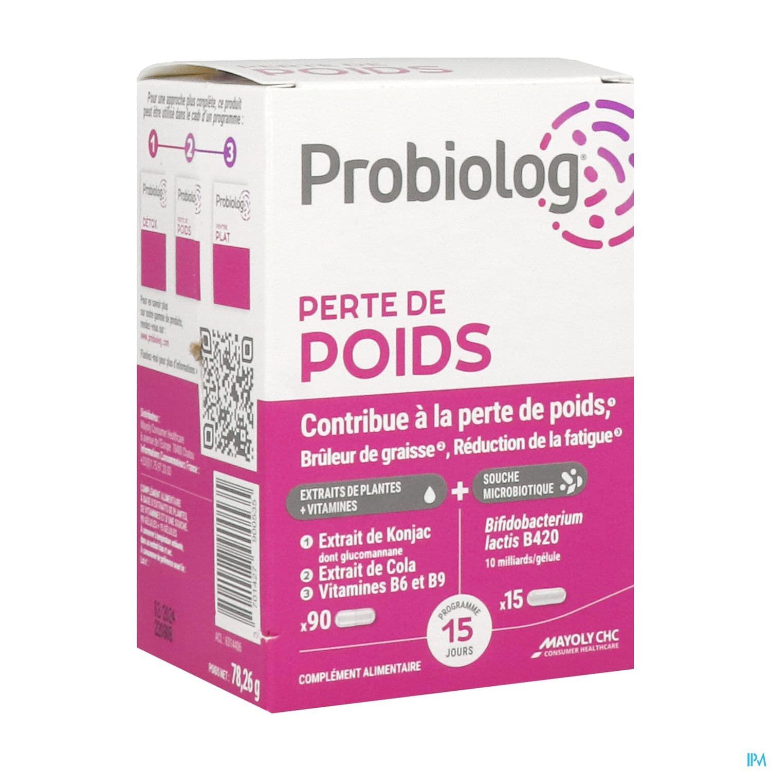 Probiolog Perte De Poids Gelule Plante 90 + Gelule Souche 15