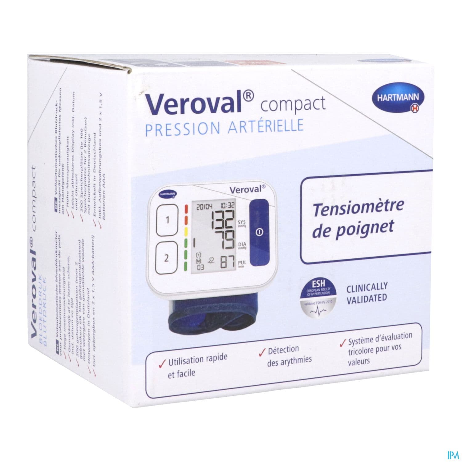 Hartmann Veroval Compact Tensiometre Poignet