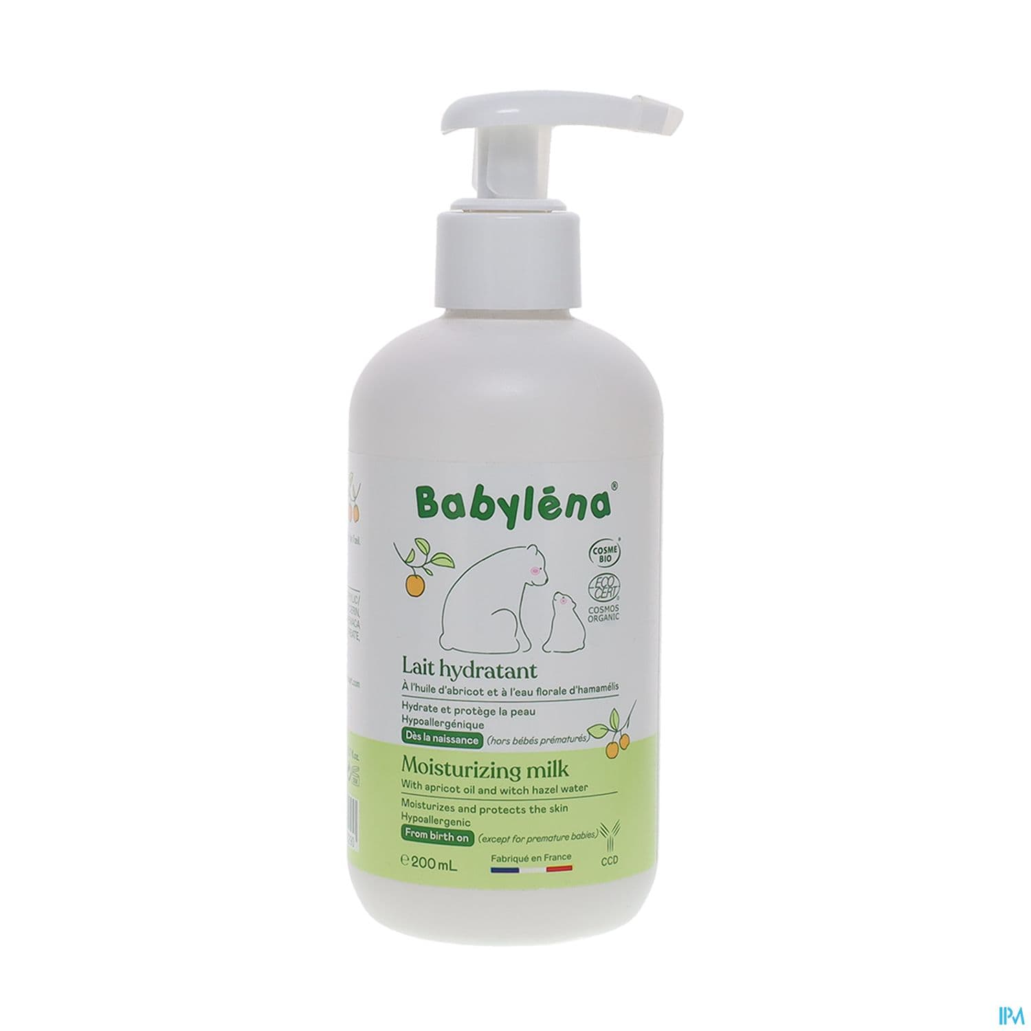 Babylena Lait Hydratant Bio 200ml — Pharmacie Principale des Grésillons