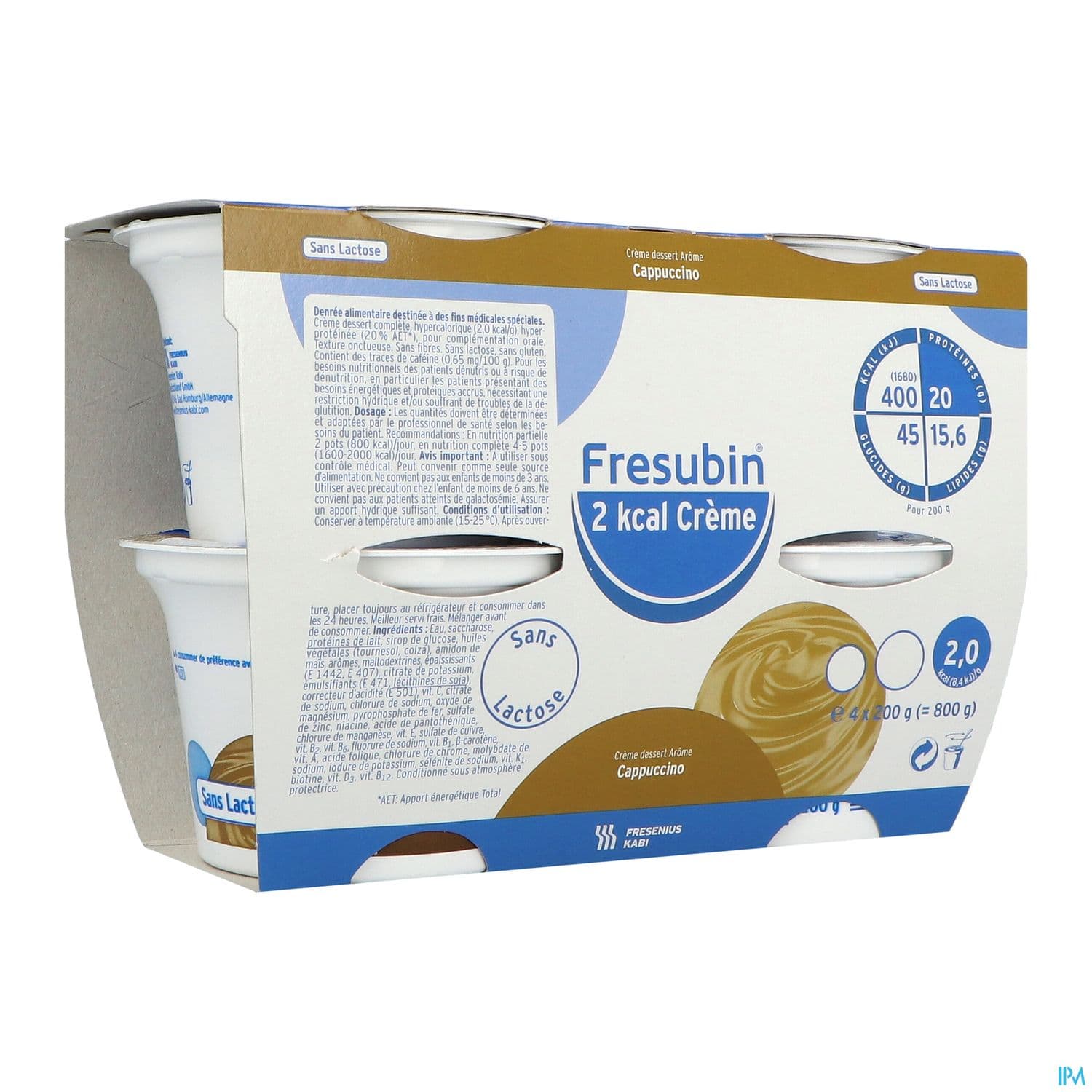 FRESUBIN 2KCAL CREME CAPPUCCINO 4X200G — Pharmacie Franklin ELSIE