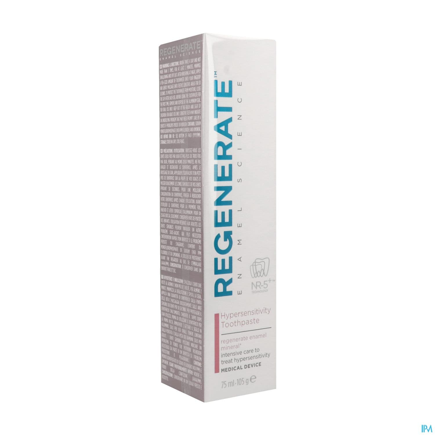 Regenerate Dentifrice Hypersensibilite 75ml — Pharmacie Saint-Ferdinand