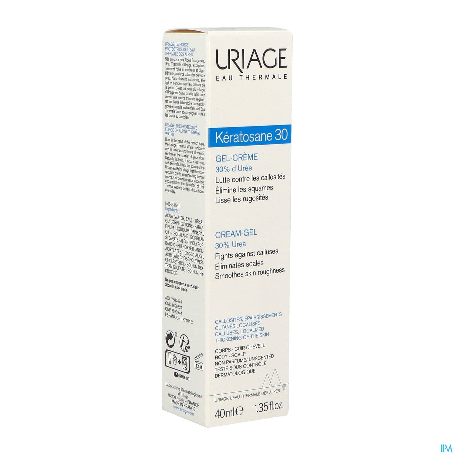 Keratosane 30 Gel Creme Corps 40ml