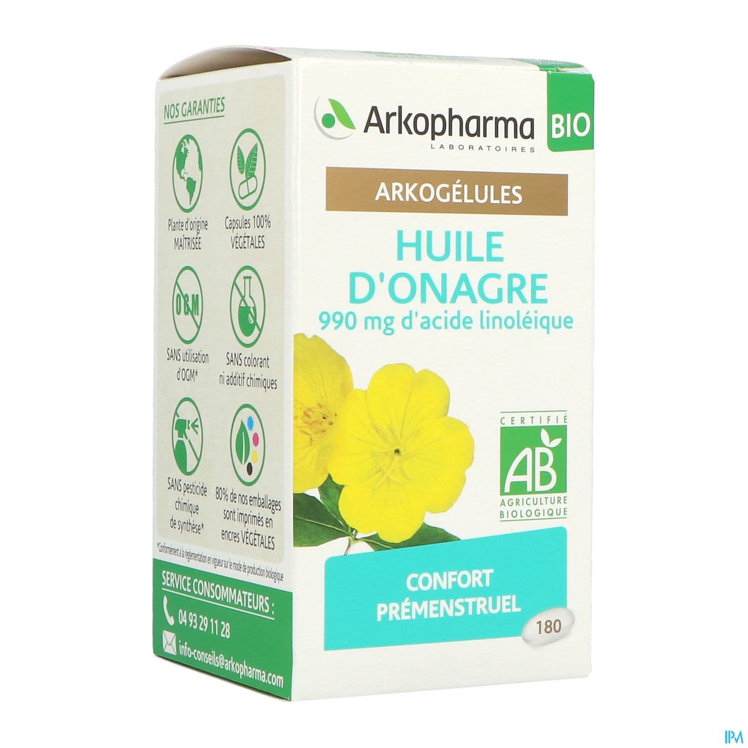 Arkopharma Arkogelules Huile Onagre Bio Capsule 180