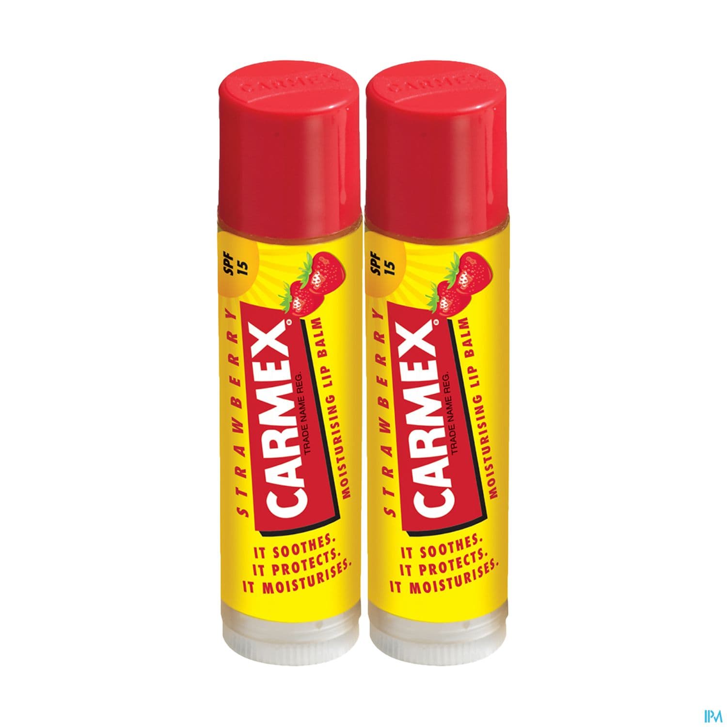 Carmex Stick Levres Spf15 Fraise 4g25 X2