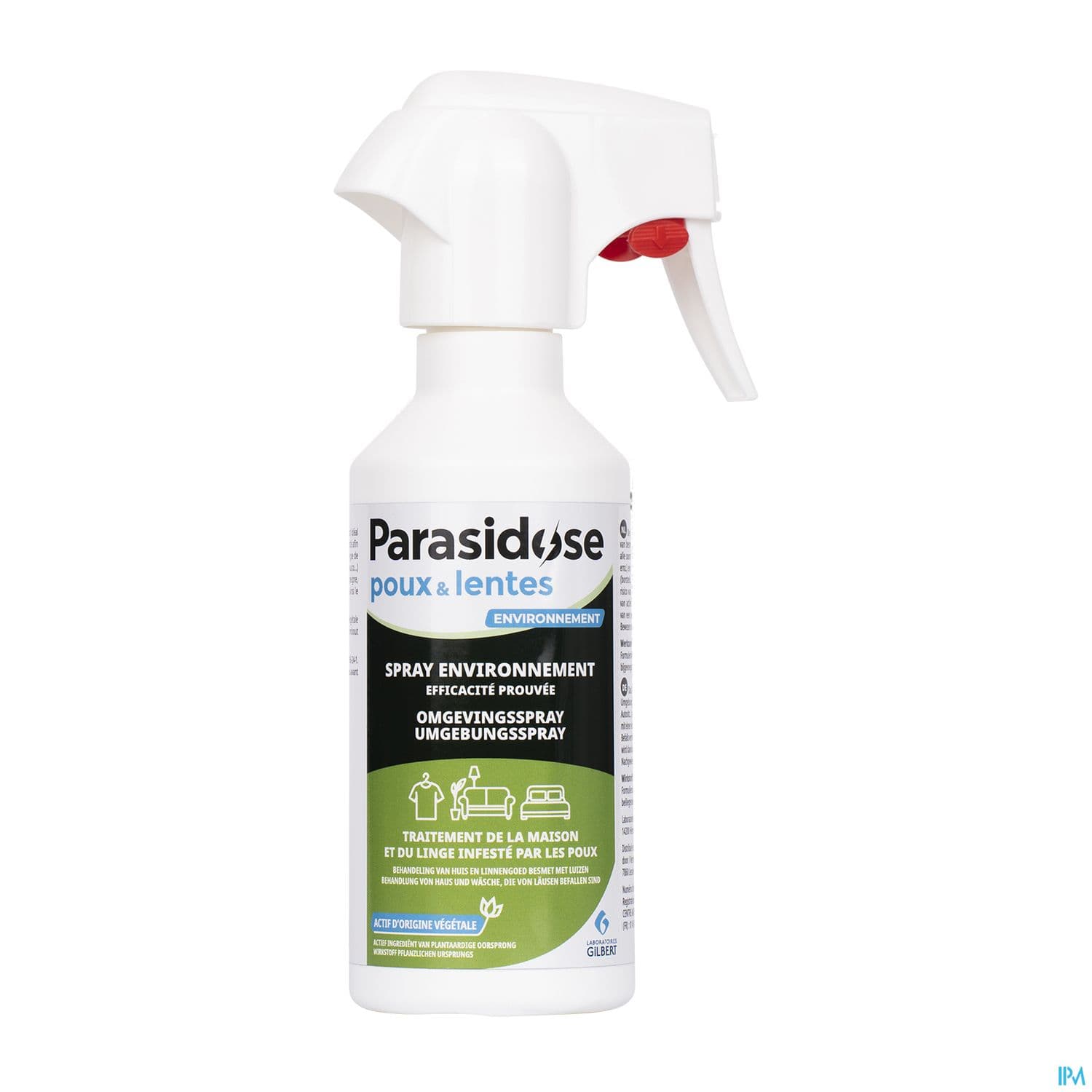 Laboratoires Gilbert Parasidose Poux Spray Environnement 3% Geraniol 250ml