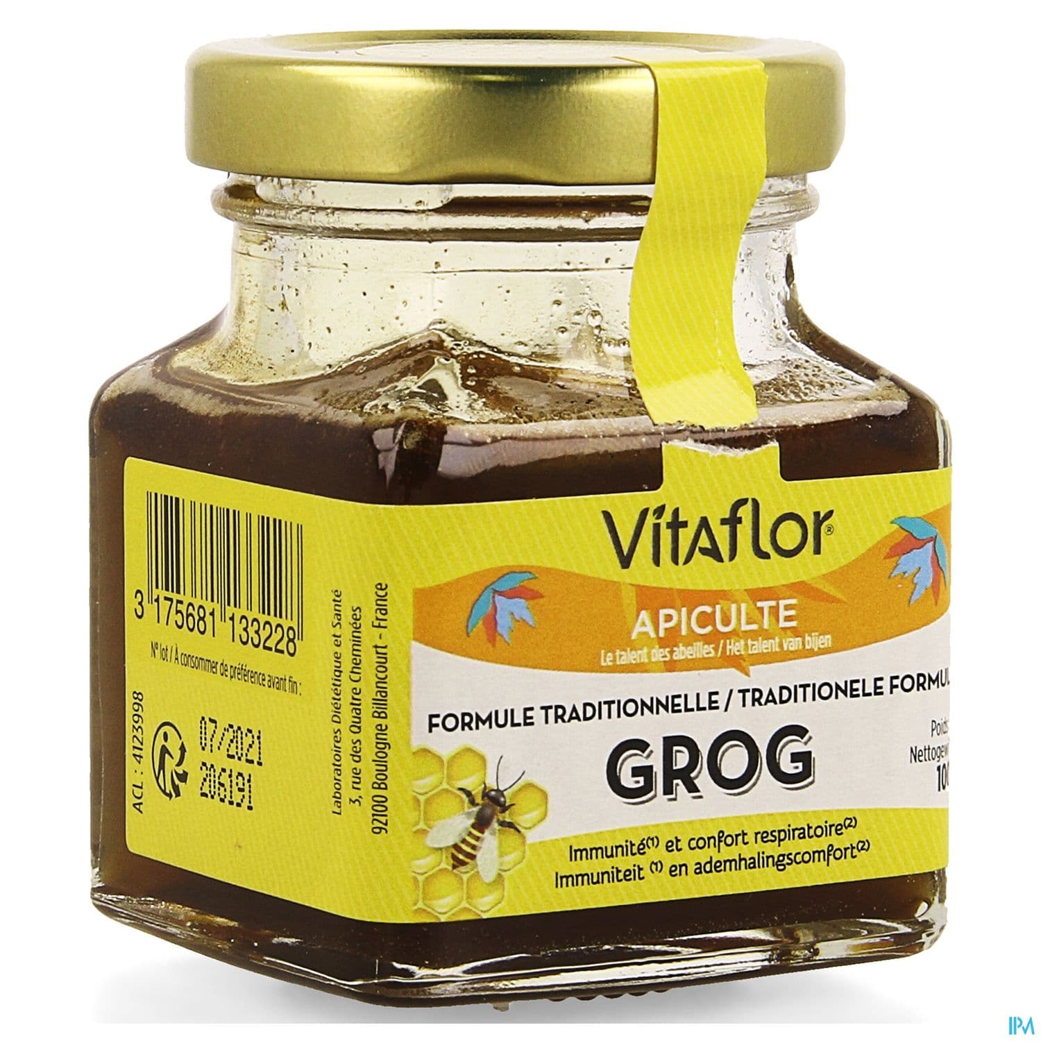 Vitaflor Grog Formule Traditionnelle Miel Pot 100g