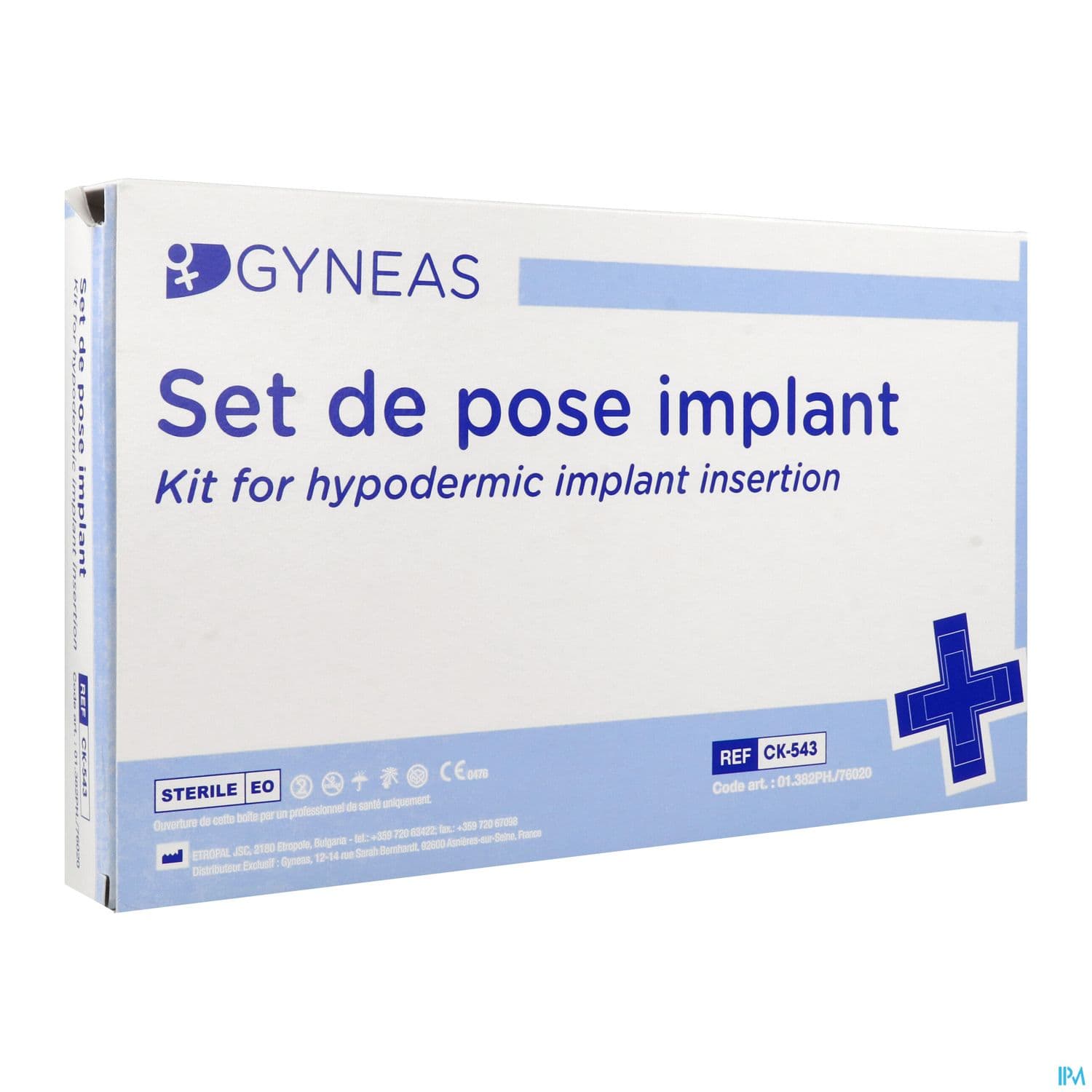 GYNEAS SET POSE IMPLANT STR/UU 1