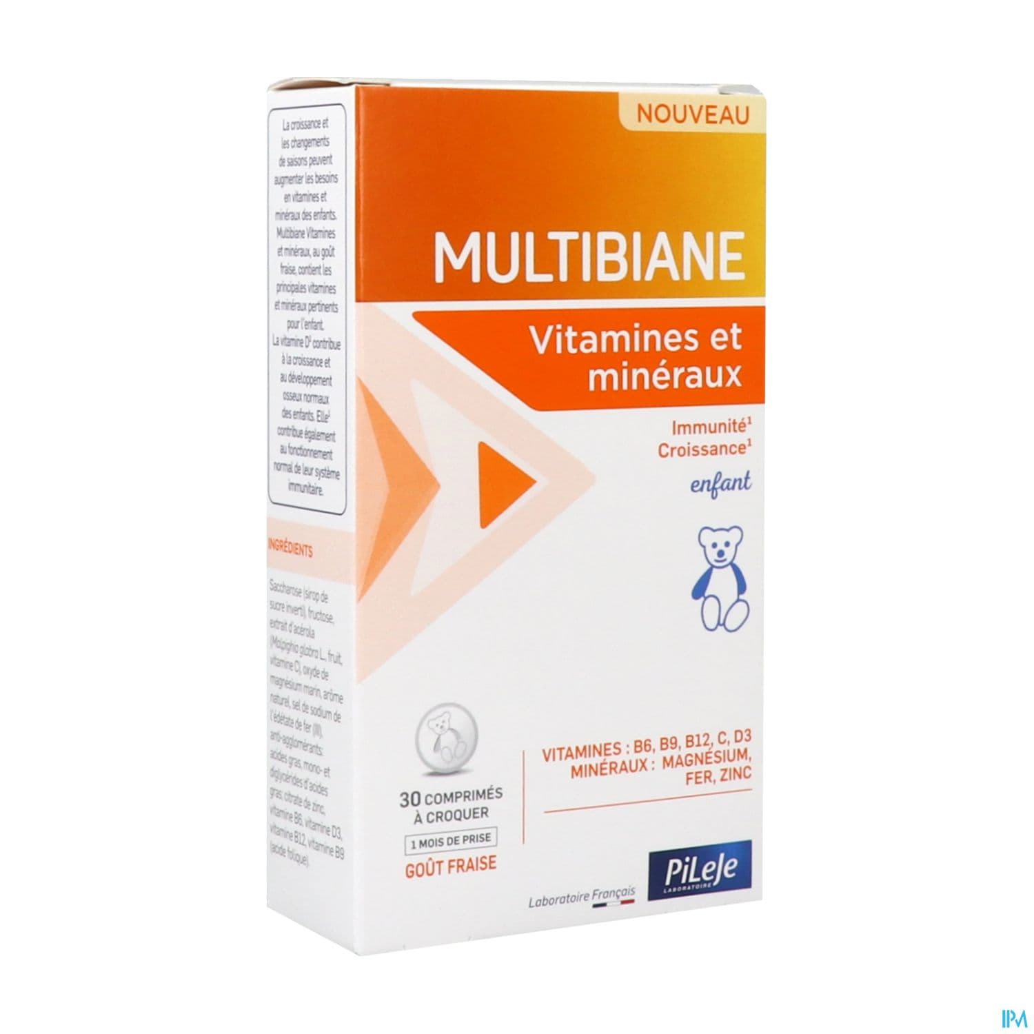 MULTIBIANE VIT/MIN ENF CPR CROQ 30