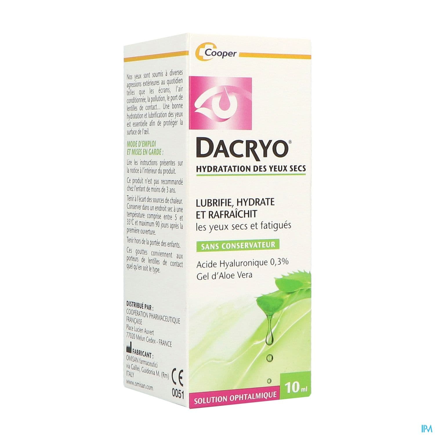 DACRYOHYDRA HYDRA YEUX SEC 10ML