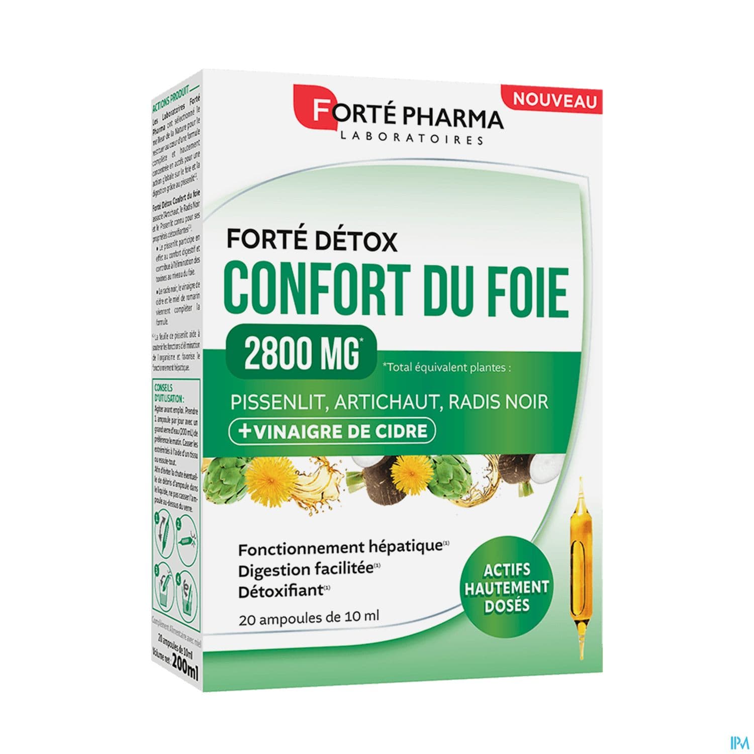 Forte Pharma Forte Detox Confort Du Foie Ampoule Buvable 20