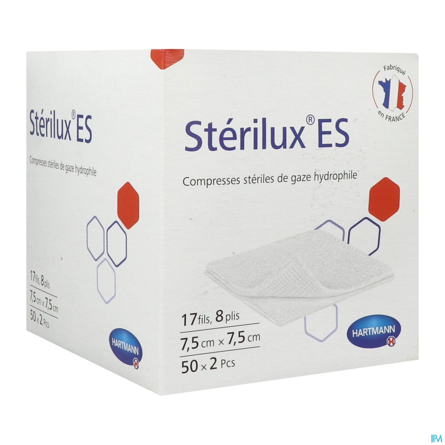 COMP ST 50X2 STERILUX ES 7,5X7,5 — Pharmacie des Cascades