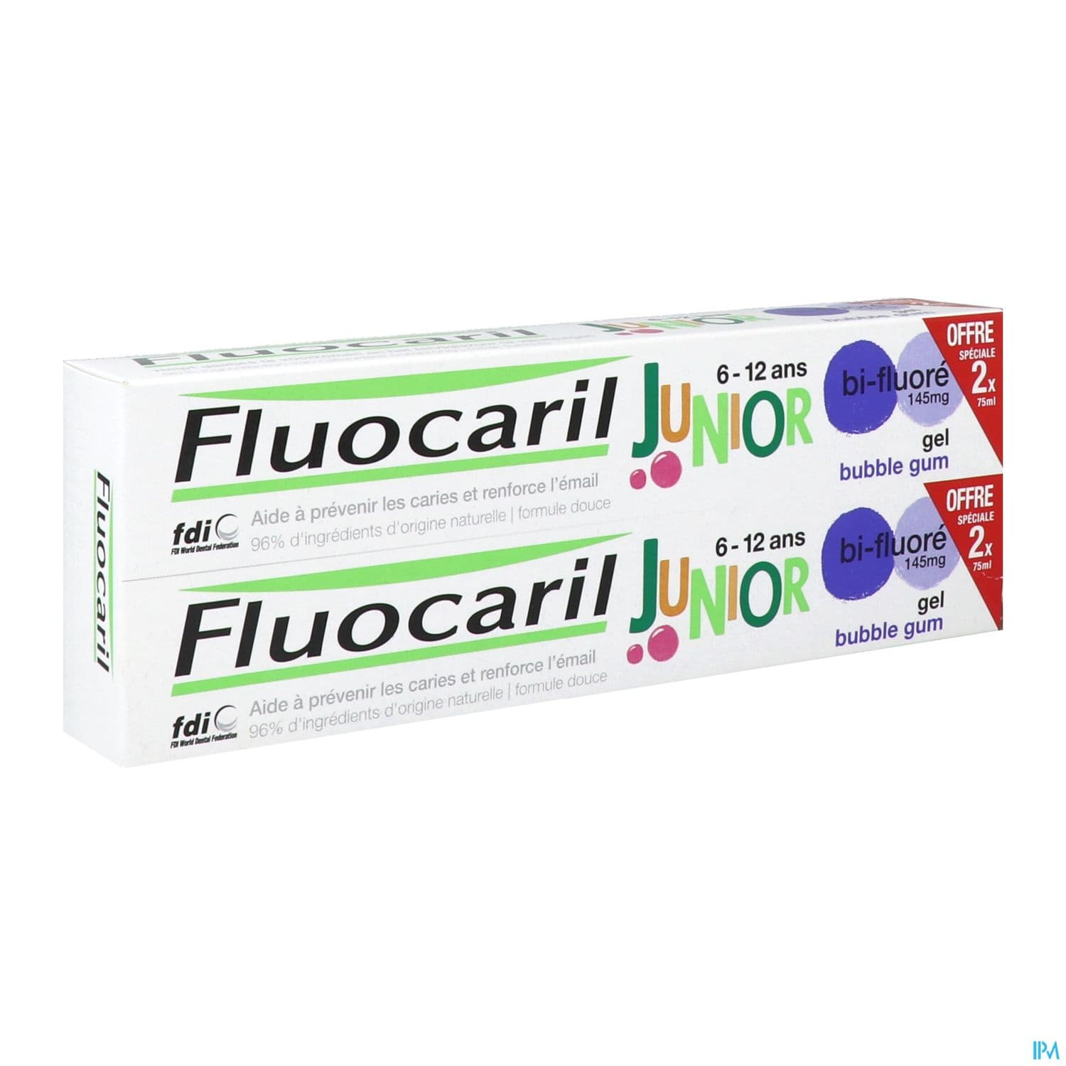 FLUOCARIL JUNIOR GEL BUBBLE 2X75ML
