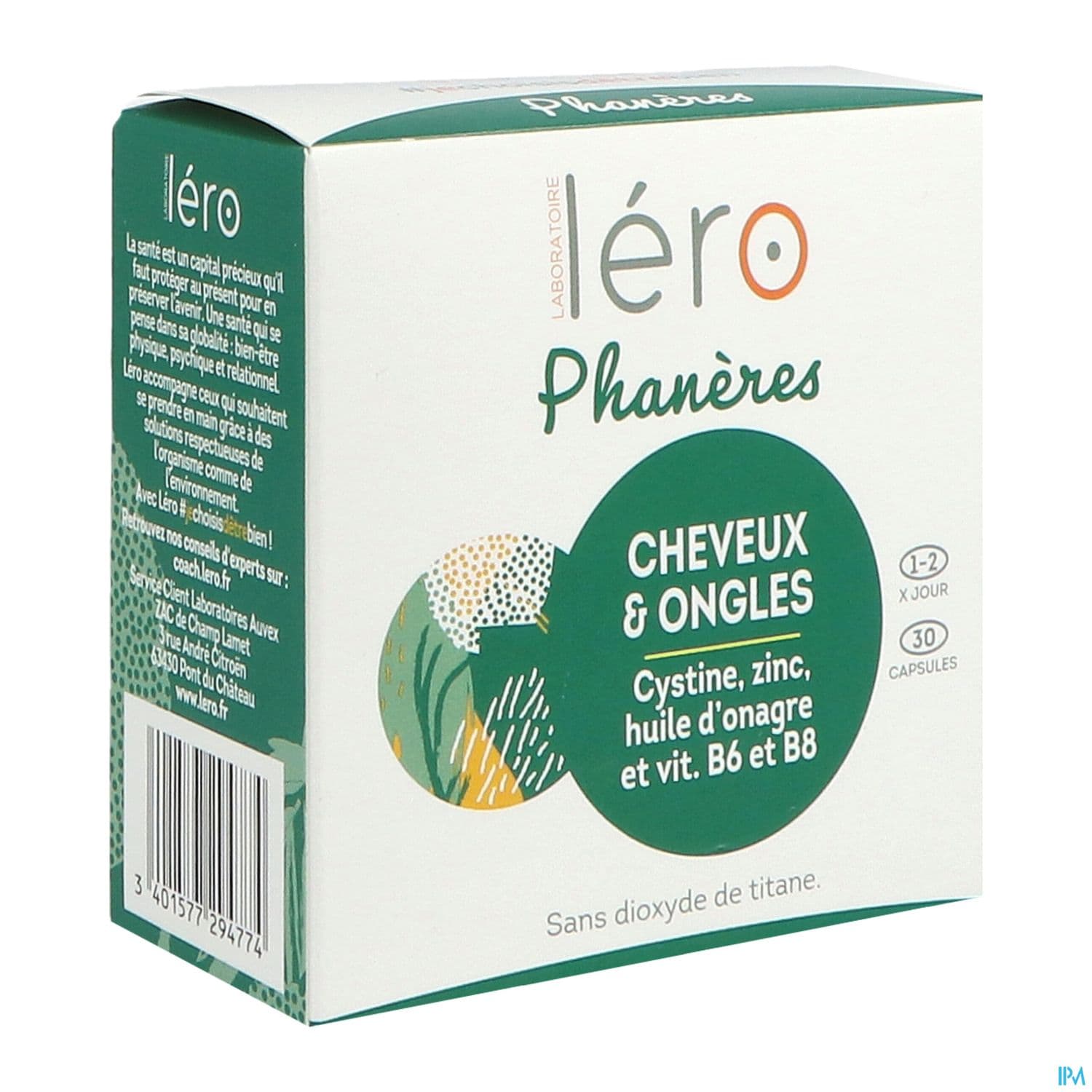 Lero Phaneres Cheveux Ongles Capsule 30