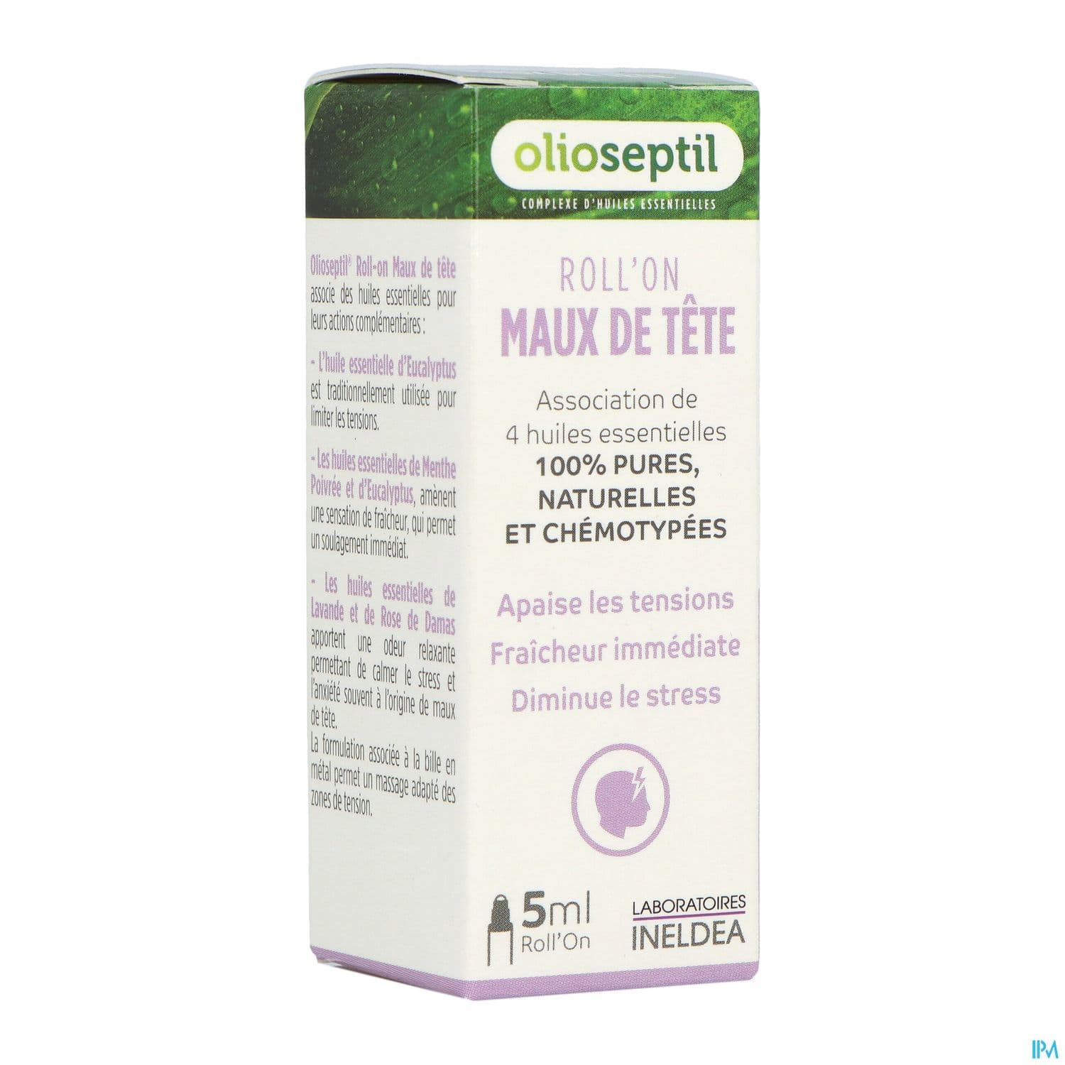 Ineldea Olioseptil Roll On Maux Tete 5ml