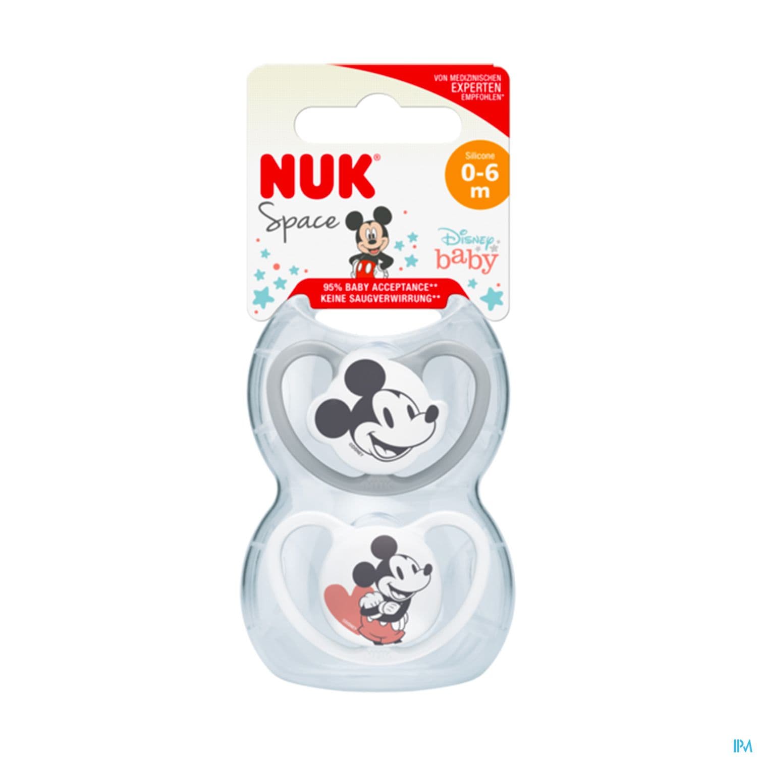 Nuk Sucette Silicone Space 0/6m Mickey X2 — Pharmacie du Grand Vitrolles