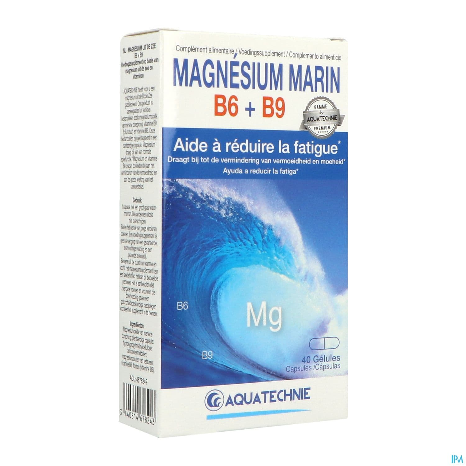 Aquatechnie Magnesium Marin B6 B9 Gelule 40 — Pharmacie De Mailloles