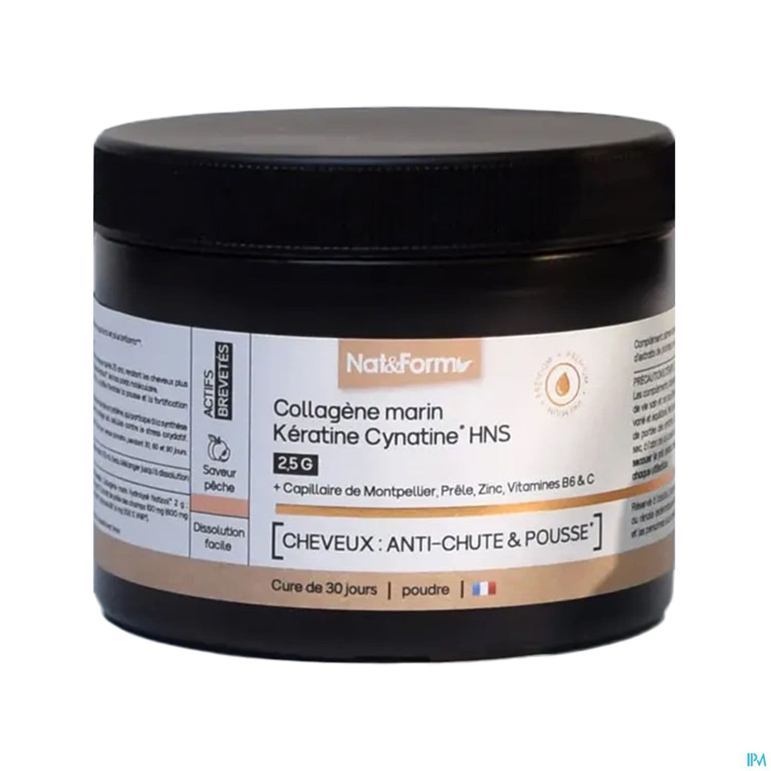 Nat Et Form Collagene Marin 2g5 Cheveux Antichute Pousse Poudre 120g