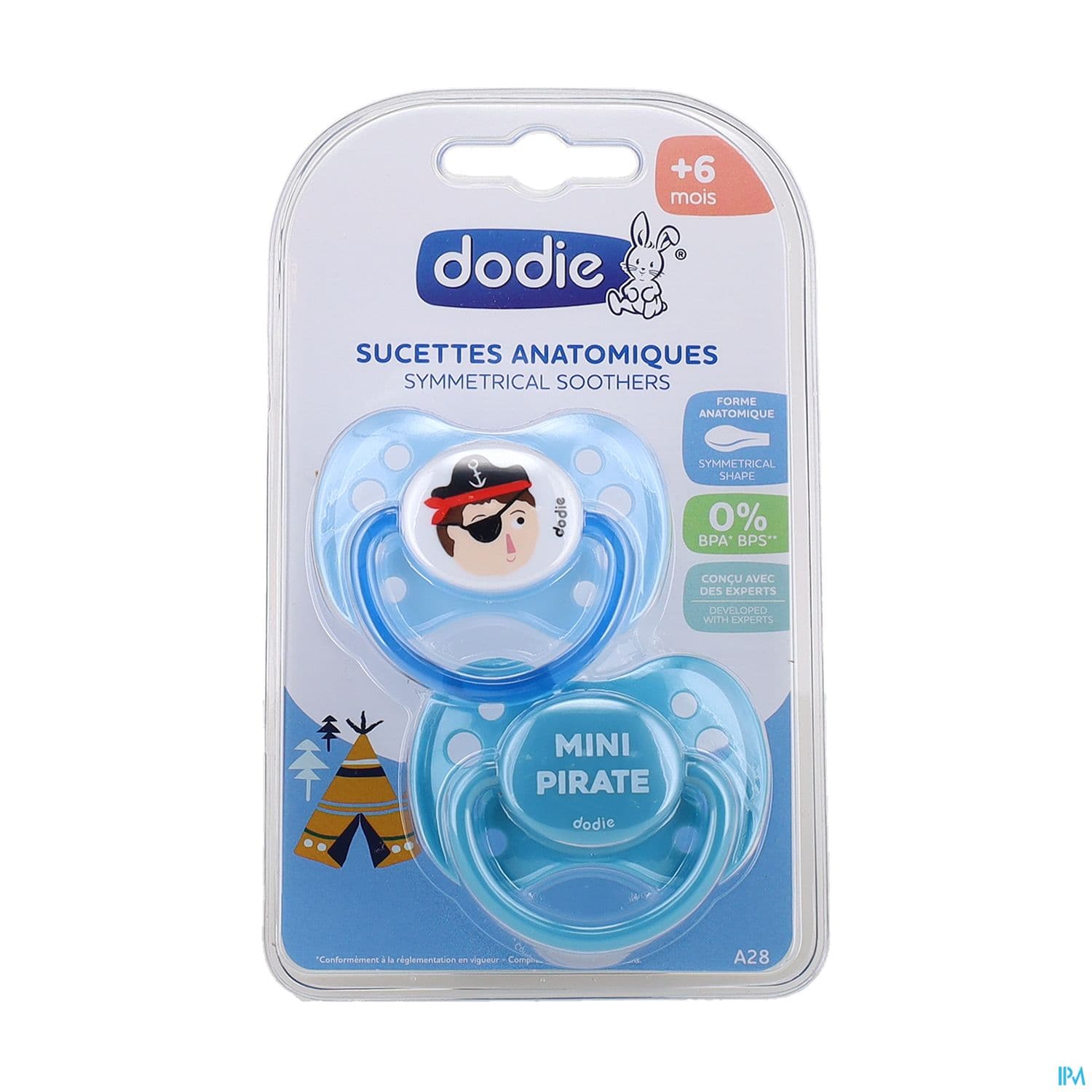 Dodie Sucette Anatomique Silicone Tigre Dinosaure A28 +6mois X2 — Pharmacie des Cascades