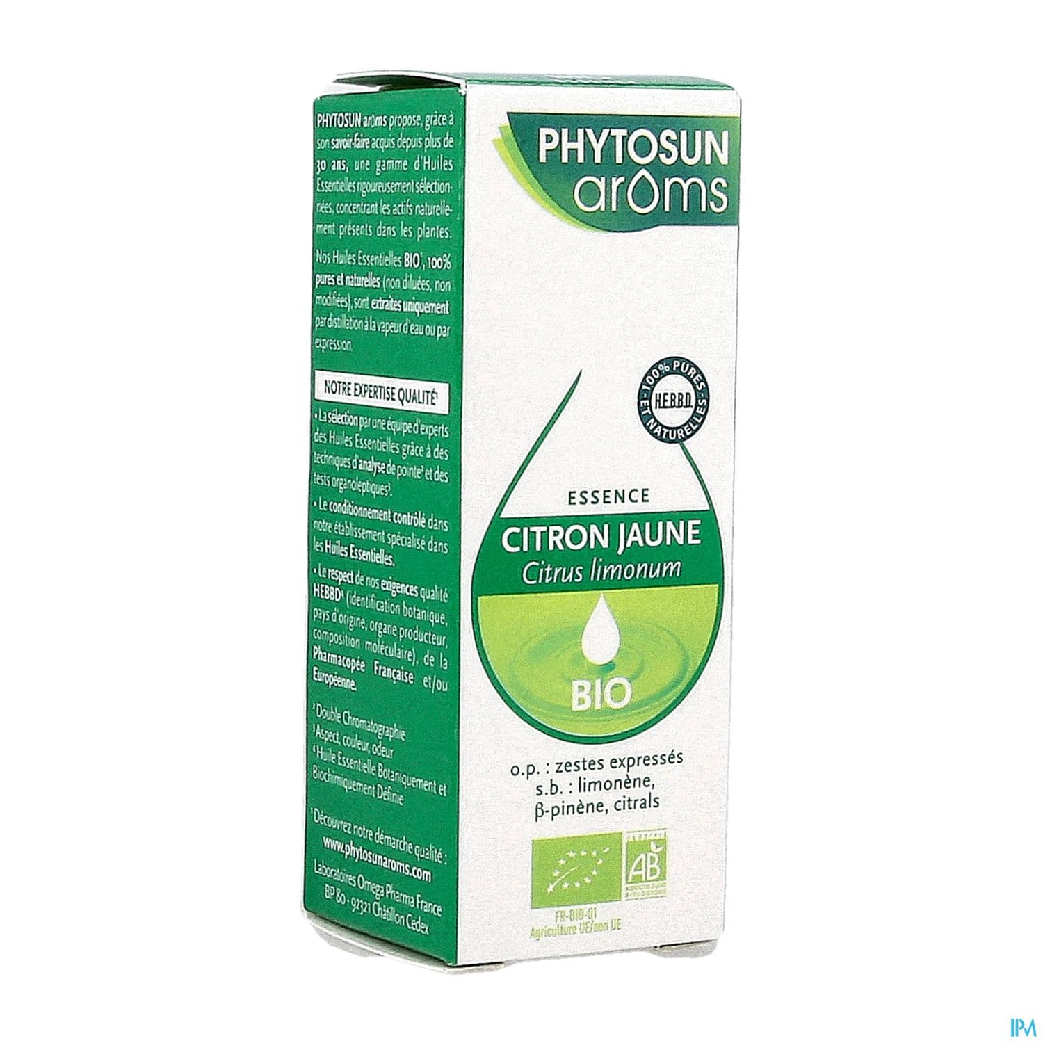 PHYTOSUNAROM CITRON JAU BIO HE10ML