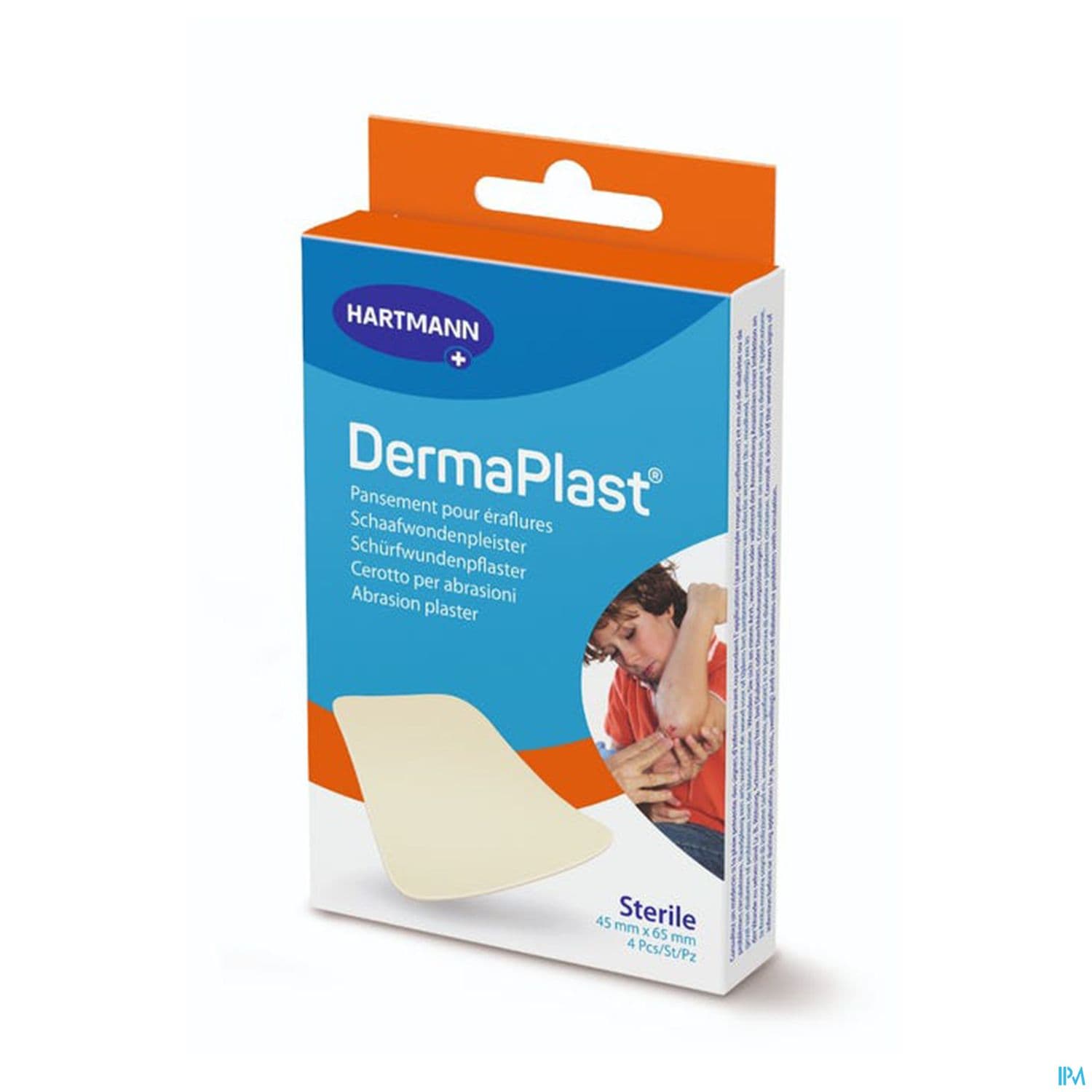 Hartmann Dermaplast Eraflure Pansement 45mm X 65mm 4