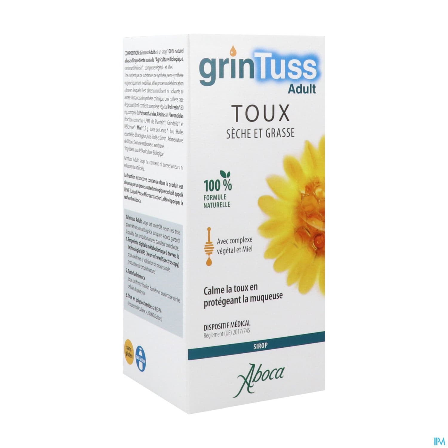 Aboca Grintuss Adulte Sirop Toux Seche Et Grasse 180g — Pharmacie Lafayette de Roubaix