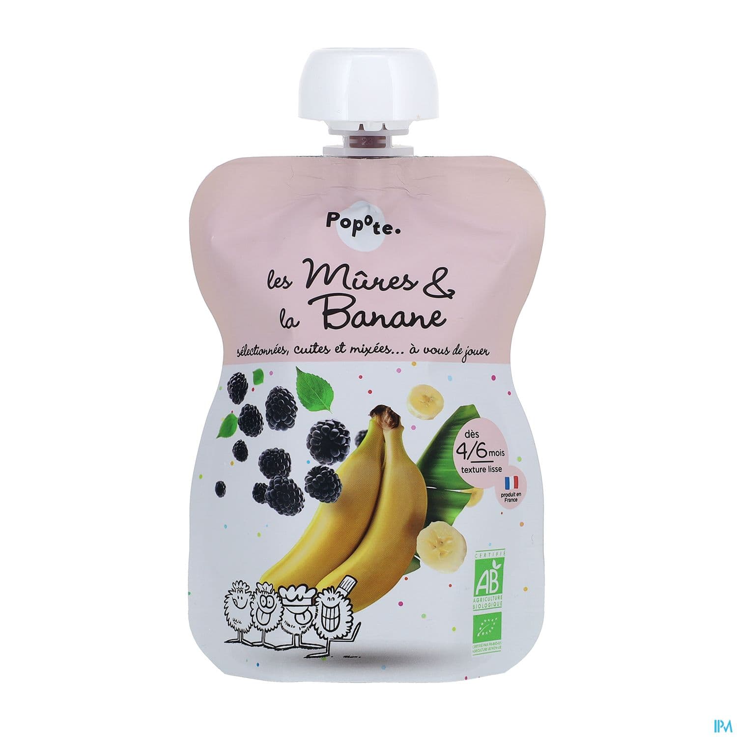 POPOTE COMPOTE MURE/BANANE 120G