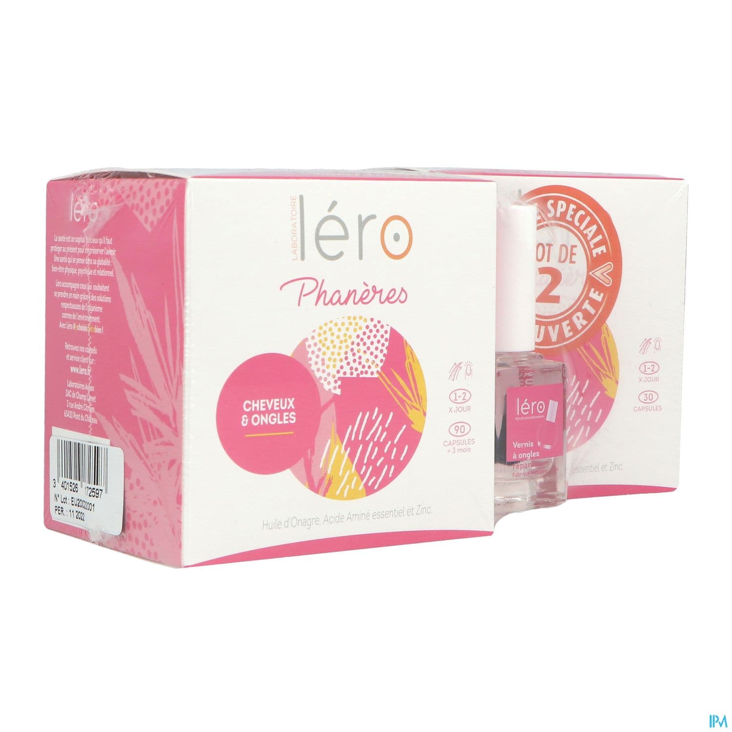 Lero Phaneres Cheveux Ongles Capsule 90 + 30 Off