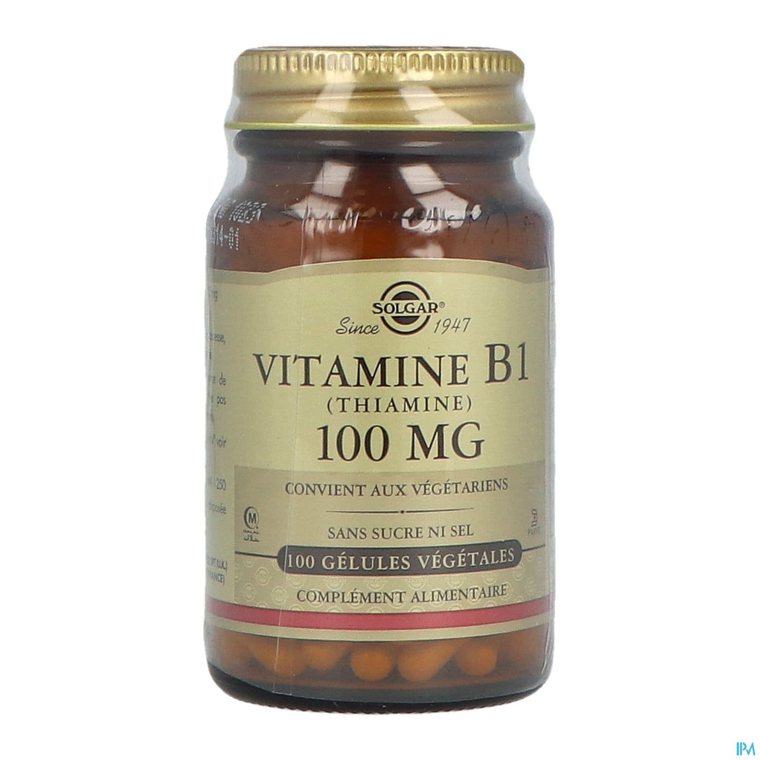 SOLGAR VIT B1 100MG GELUL VEG100