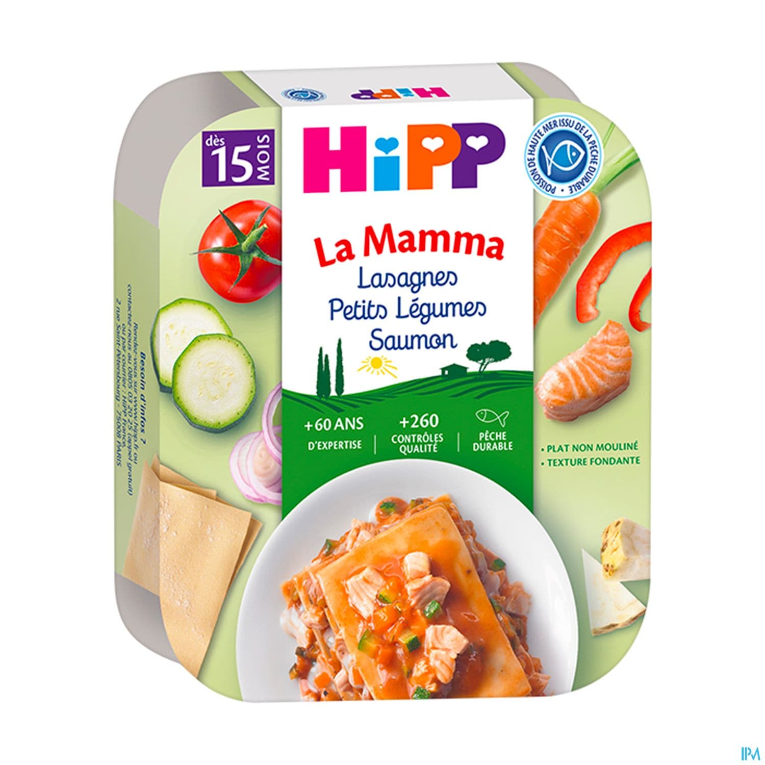 Hipp La Mamma Lasagne Petit Legumes Saumon Bio Assiette 250g — Pharmacie Pharmavance Sacre Coeur