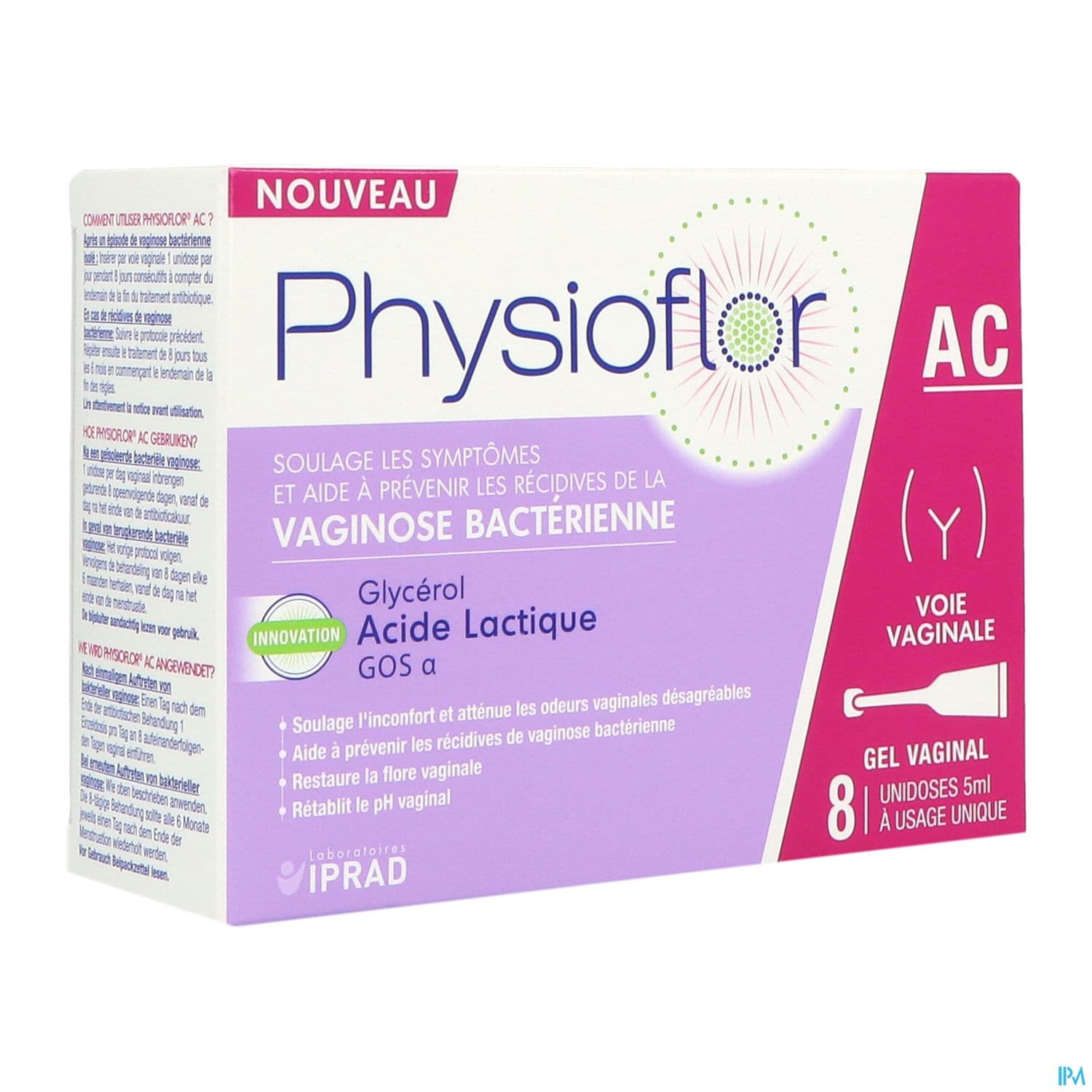 Physioflor Gel Acidifiant Gos 1-6 Voie Vaginale Unidoses 5ml 8