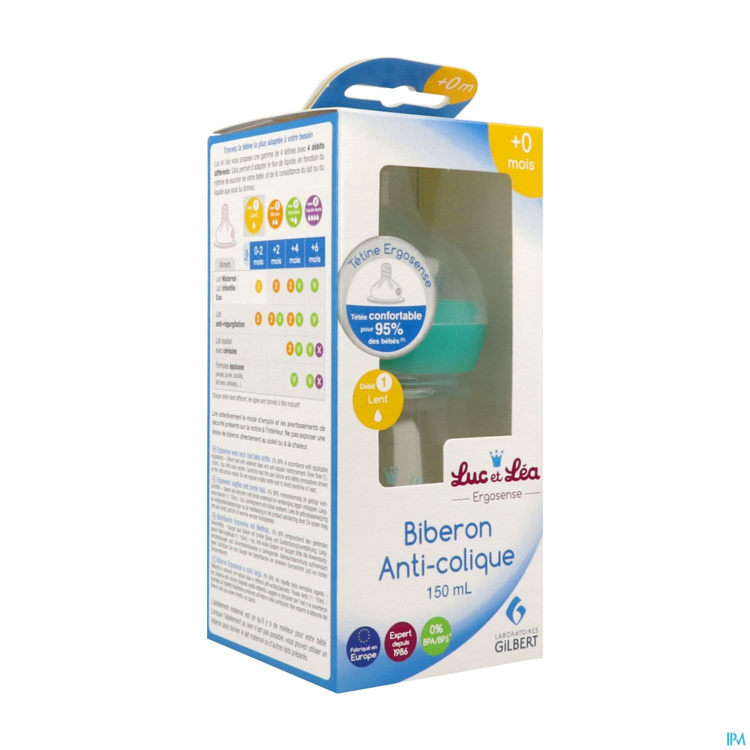 Luc Et Lea Biberon Ergosense Anticolique Savane 150ml — Pharmacie de la Gare Dijon