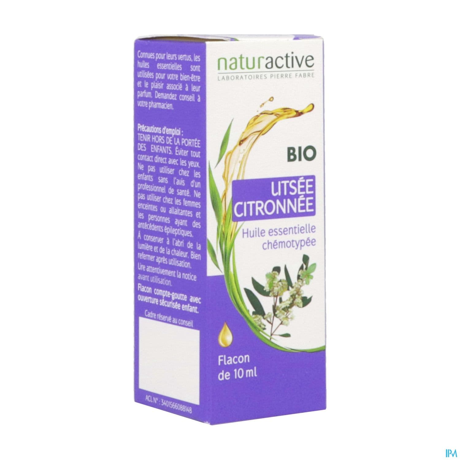 NATURACTIVE LITSEE CITRON HE BIO10 — Pharmacie Colonel Fabien
