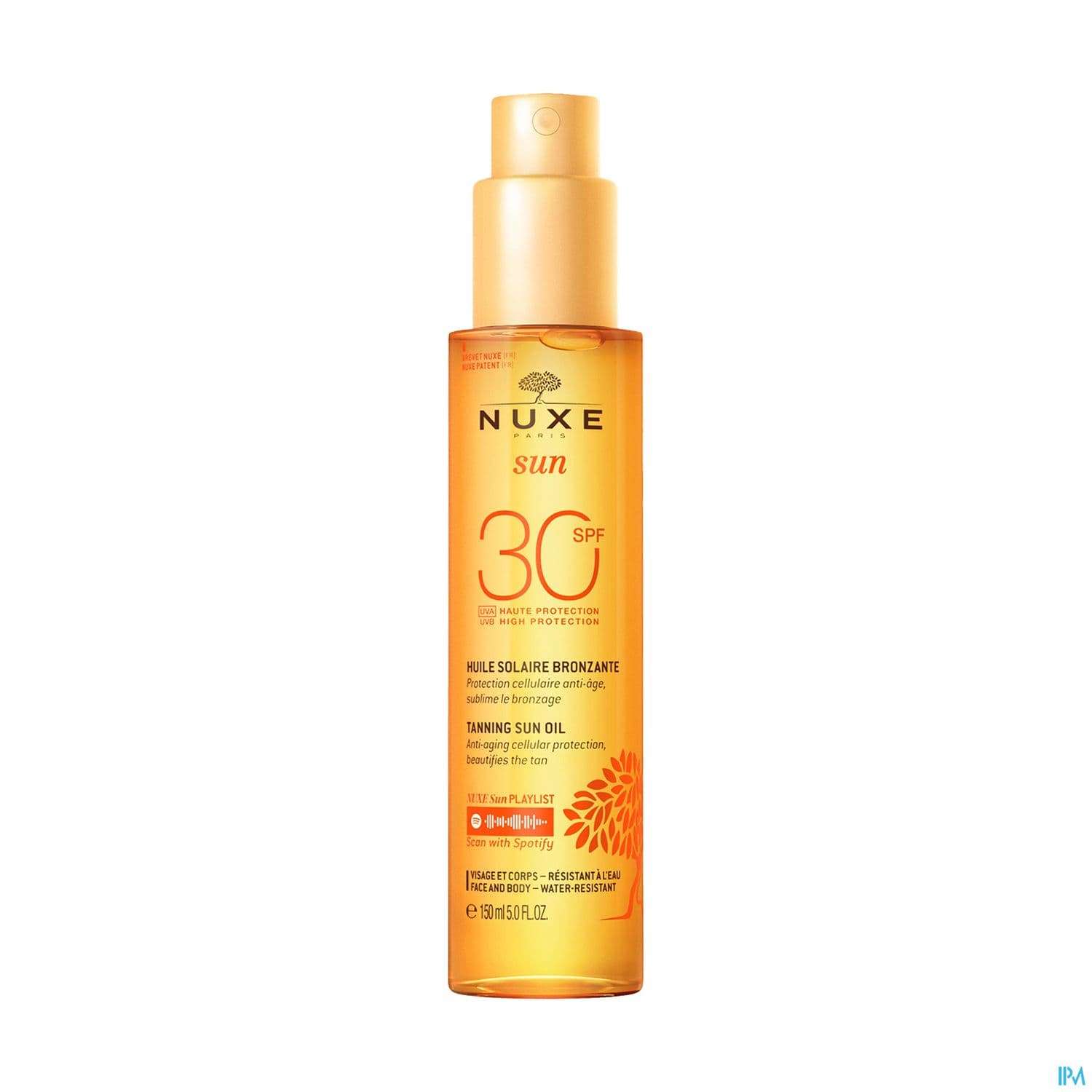 Nuxe Sun Huile Solaire Or Haute Protection Spf30 150ml